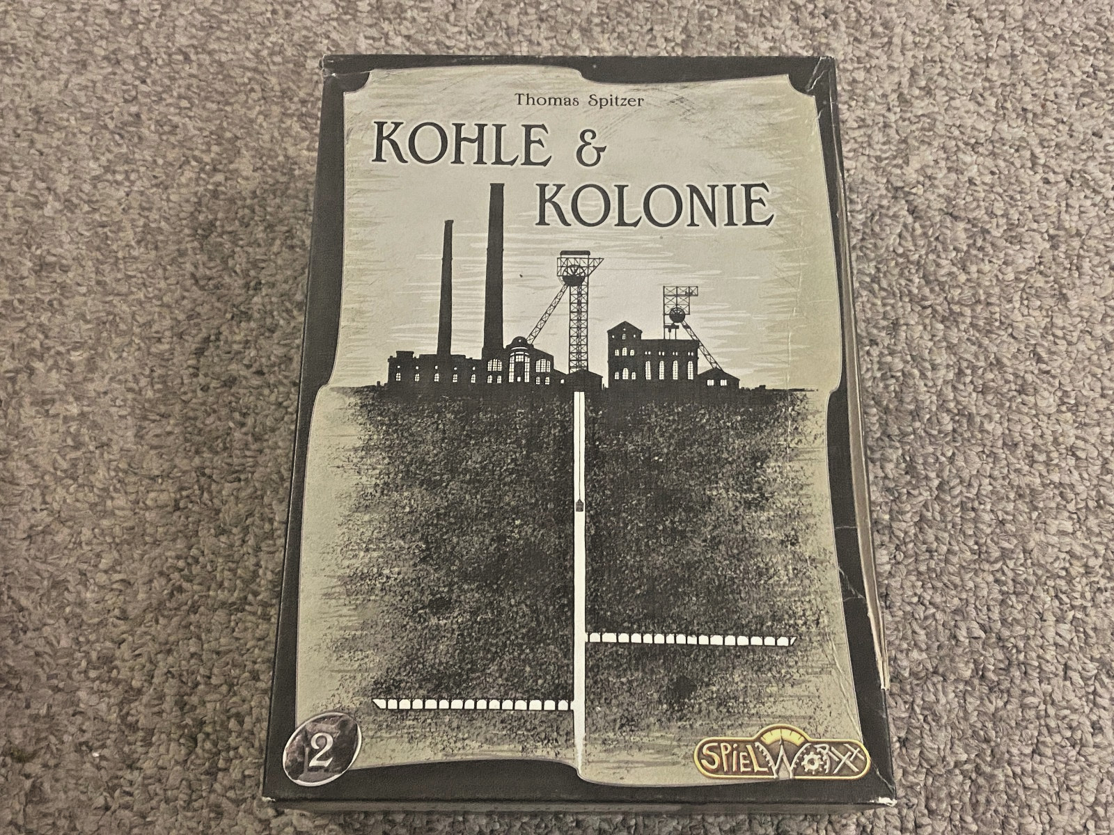 Kohle & Kolonie (1st Edition) – Spielworxx 2013 – Box Damaged / No Rulebook