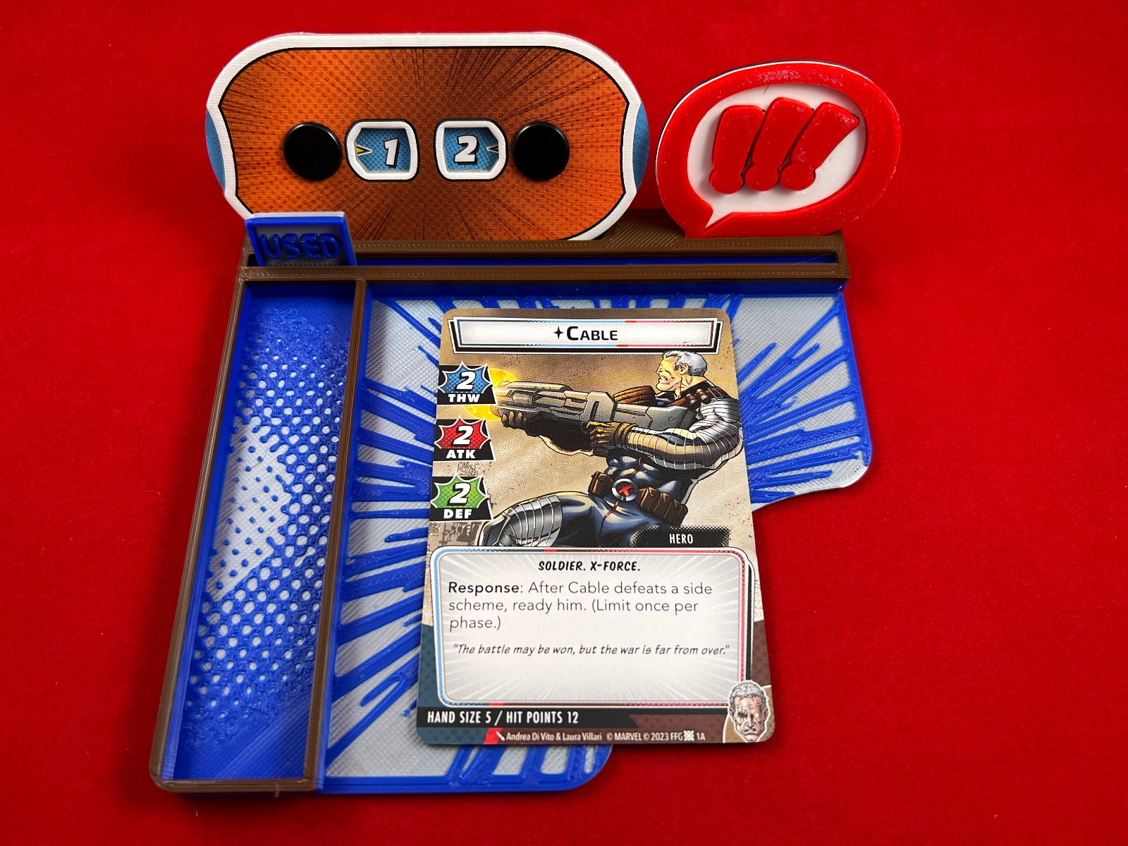 Marvel Champions™ compatible Hero Dashboard/Tray Custom 3D printed