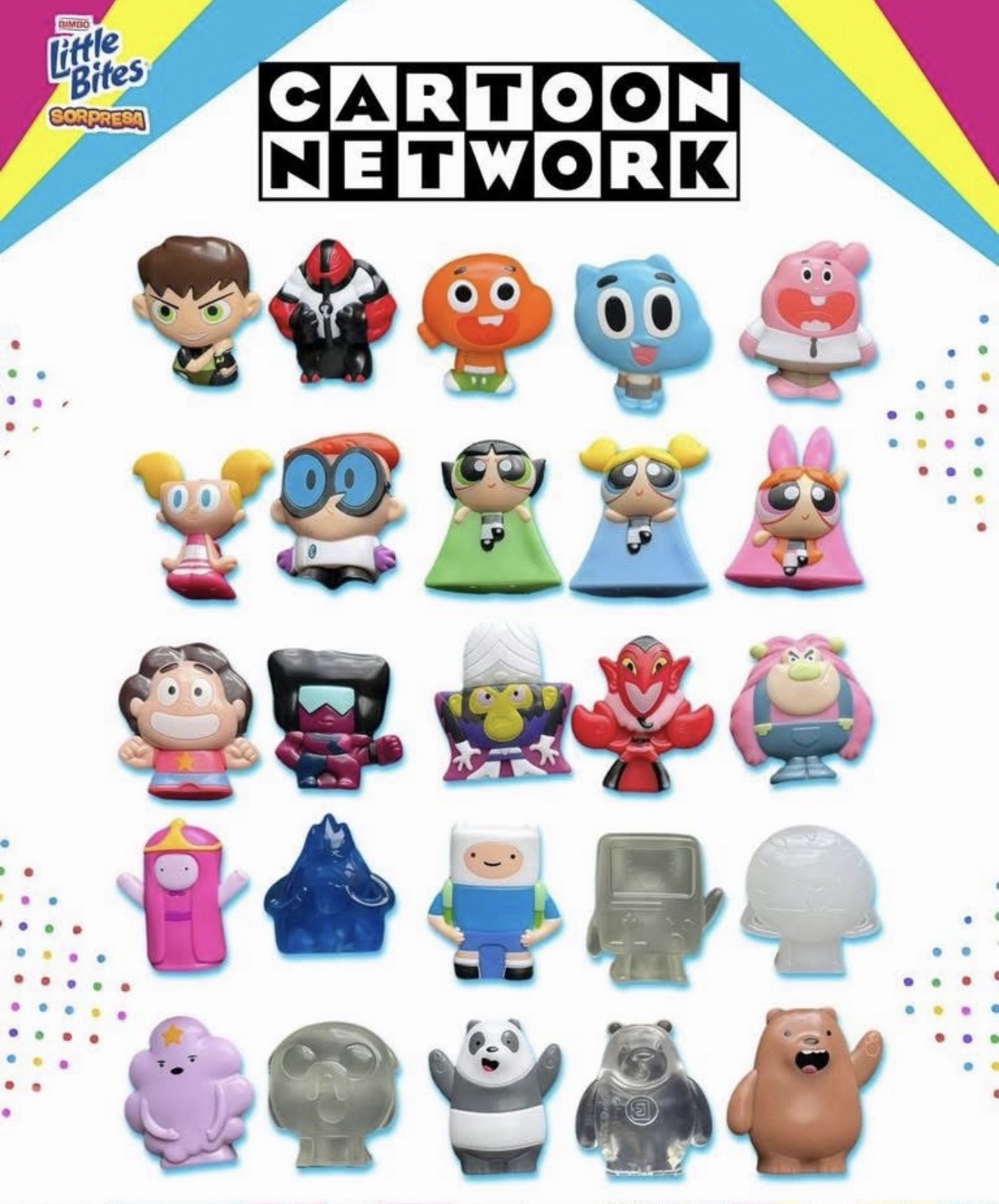 Crazy Bones Cartoon Network 2025 Mexico Bimbo Little Bites Full Set 25