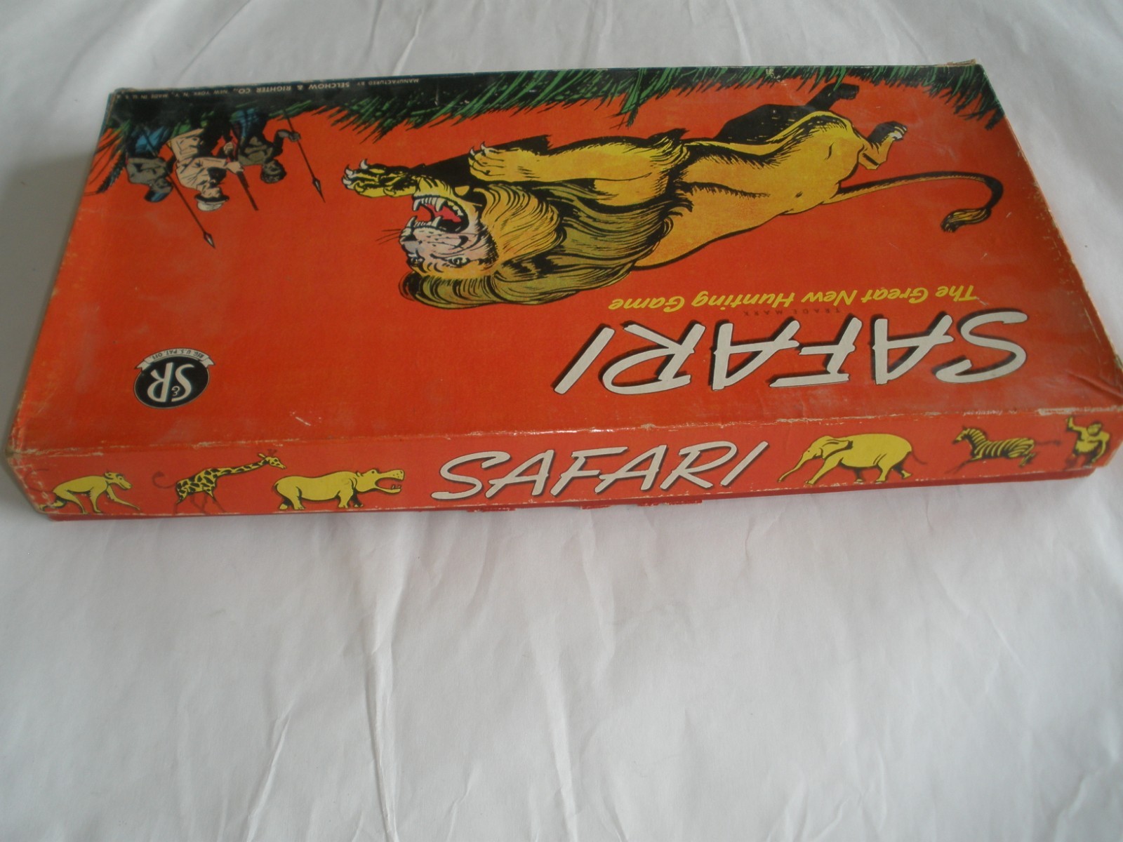 Safari ‘Hunting’ Board Game Selchow & Righter Co. Vintage 1950 – COMPLETE