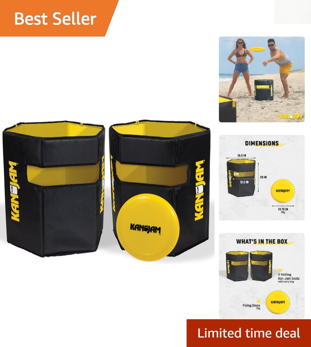 All-Weather Foldable Disc Toss Game with Carry Bag – Unleash Outdoor Joy!