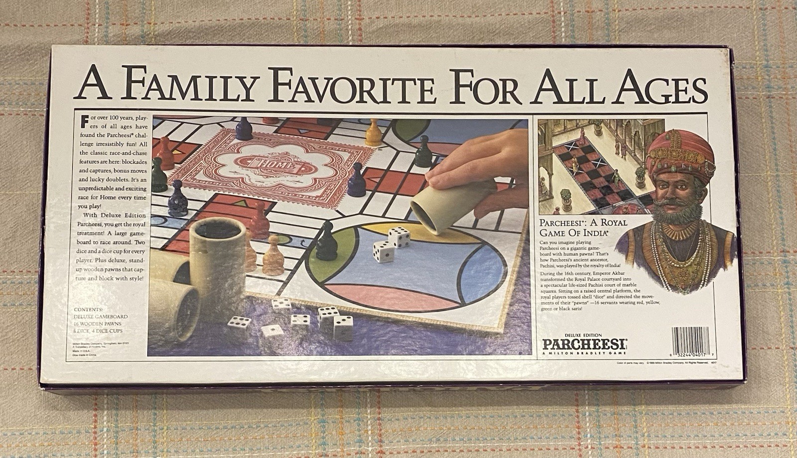 Vintage Milton Bradley Deluxe Edition Parchesi 1989 – COMPLETE