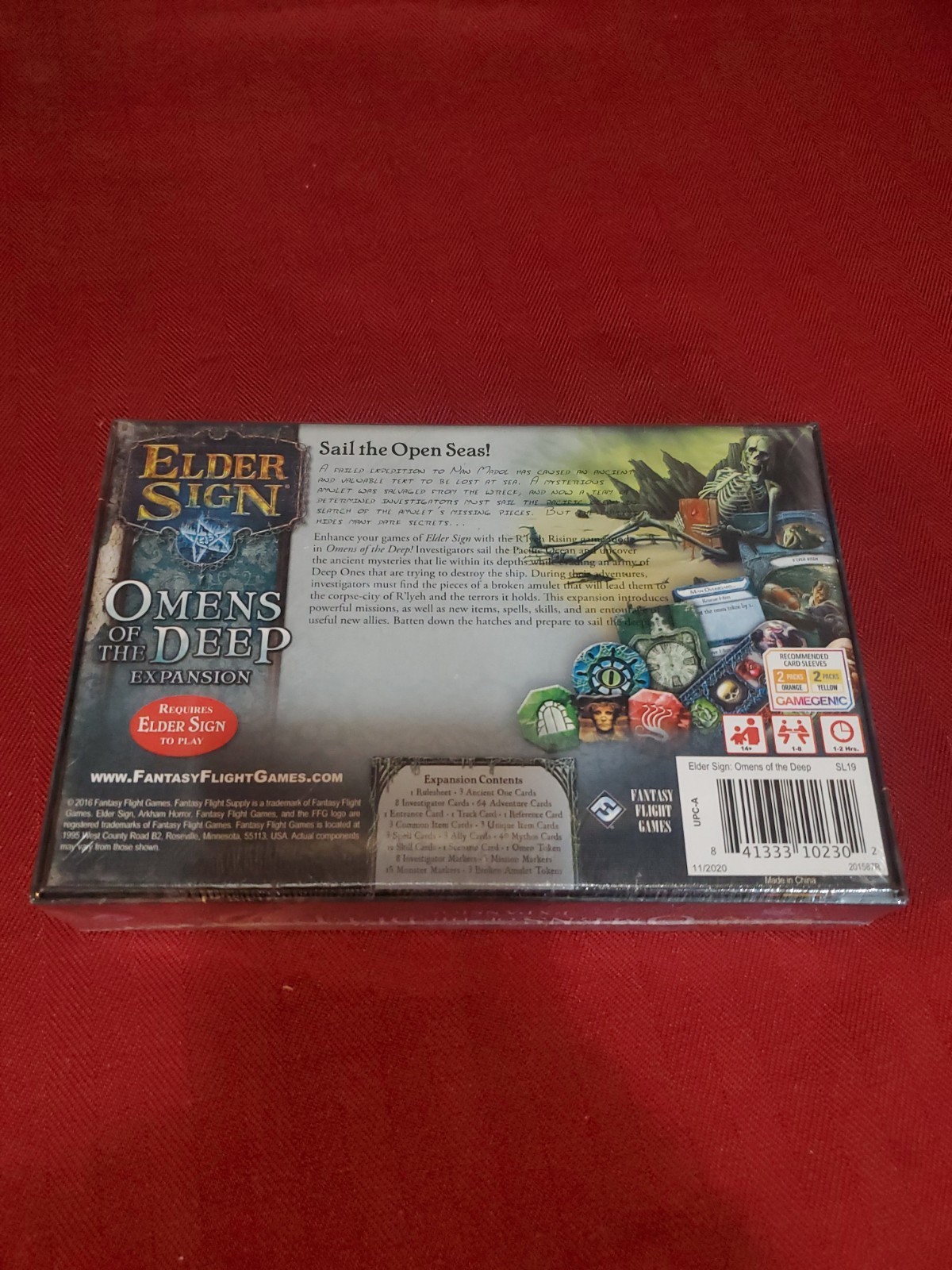 NEW Elder Sign Omens of the Deep Expansion OOP Arkham Horror *SEALED*