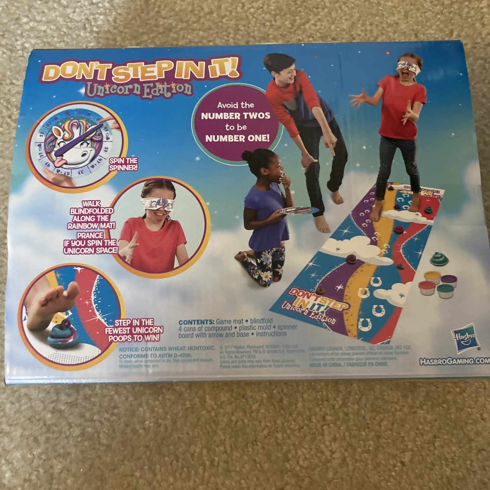 Hasbro Gaming Don’t Step in It Game Unicorn Edition 4years and up
