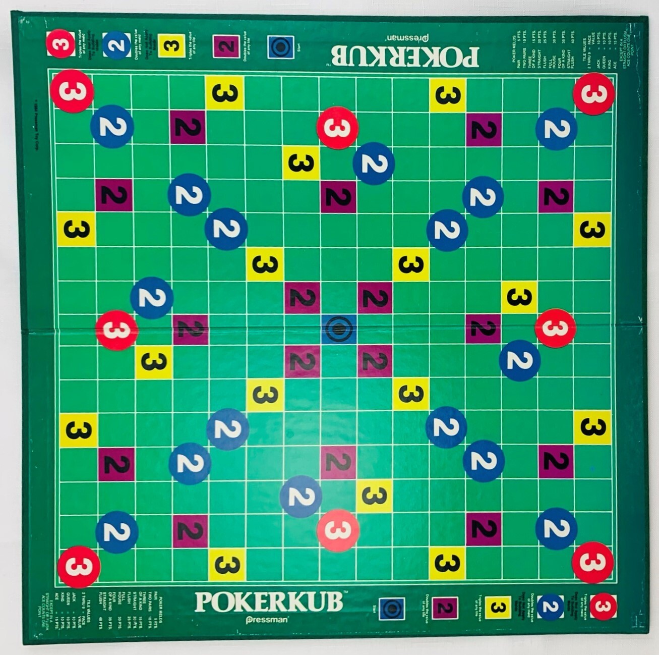 1983 Pokerkub Game by Pressman Complete in Great Condition FREE SHIPPING
