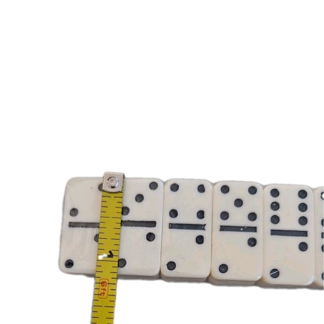 TRAVEL SOUVENILL MINI DOUBLE SIX DOMINOES PUERTO RICO WITH WOODEN CASE DOMINOS