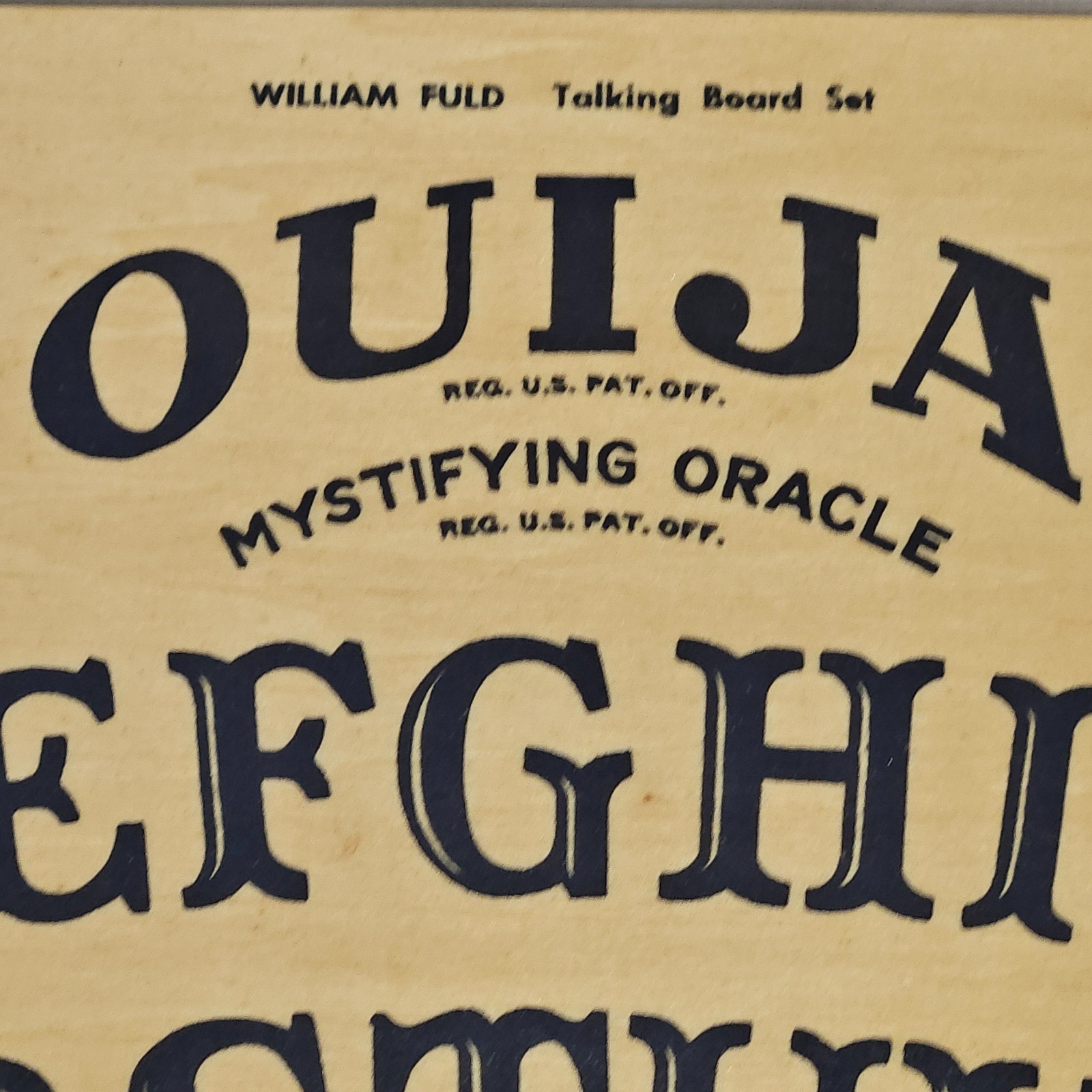 1967 Ouija Board Parker Brothers No.602 William Fuld Wooden Deluxe Edition Rare
