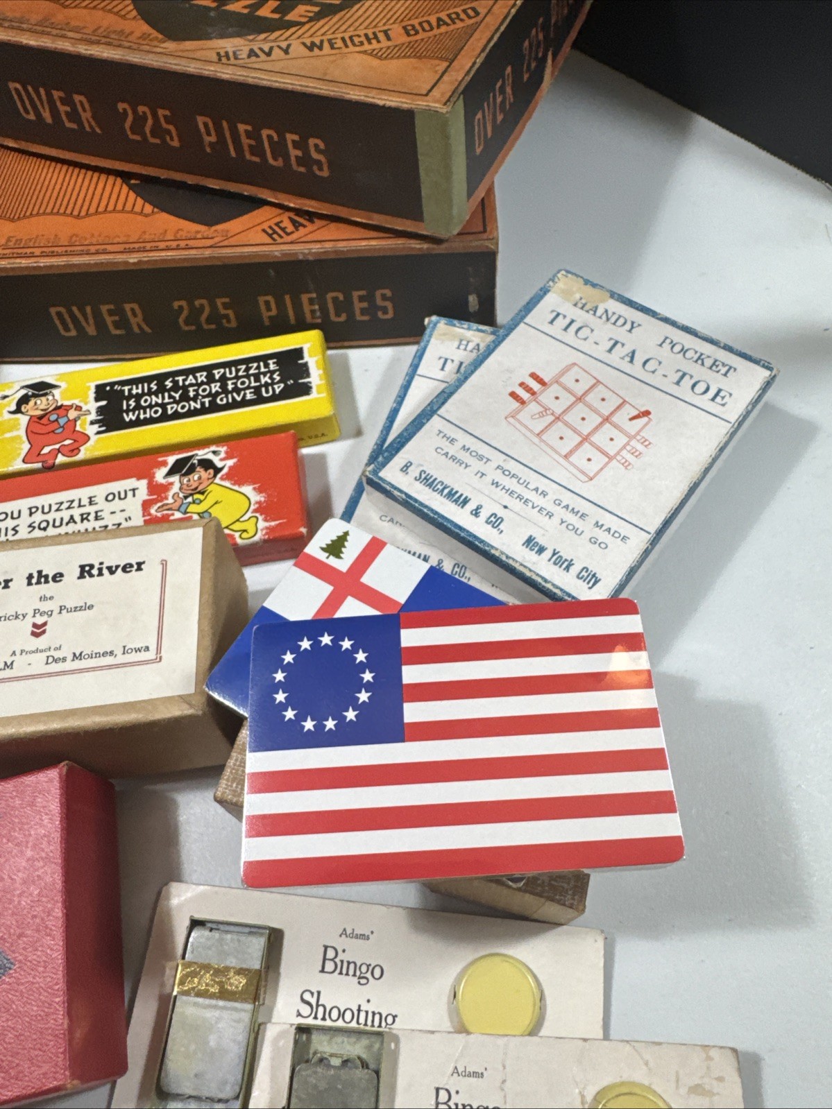 Vintage Pre-1950s Gags Pranks Puzzles Games Lot Of 45 Pieces