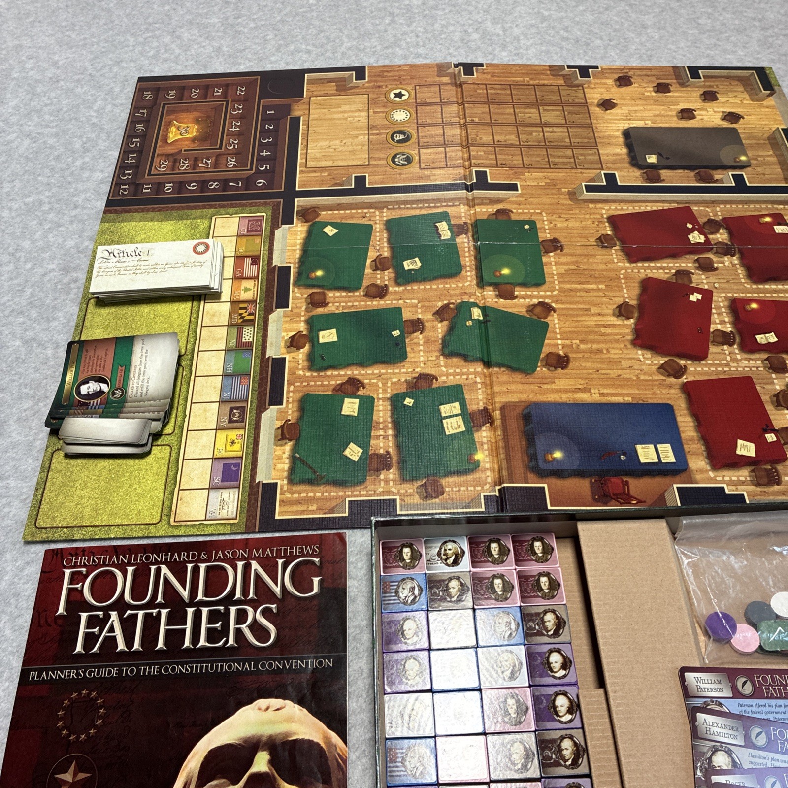 2010 Founding Fathers Statesmanship Board Game Jolly Roger’s Games Complete