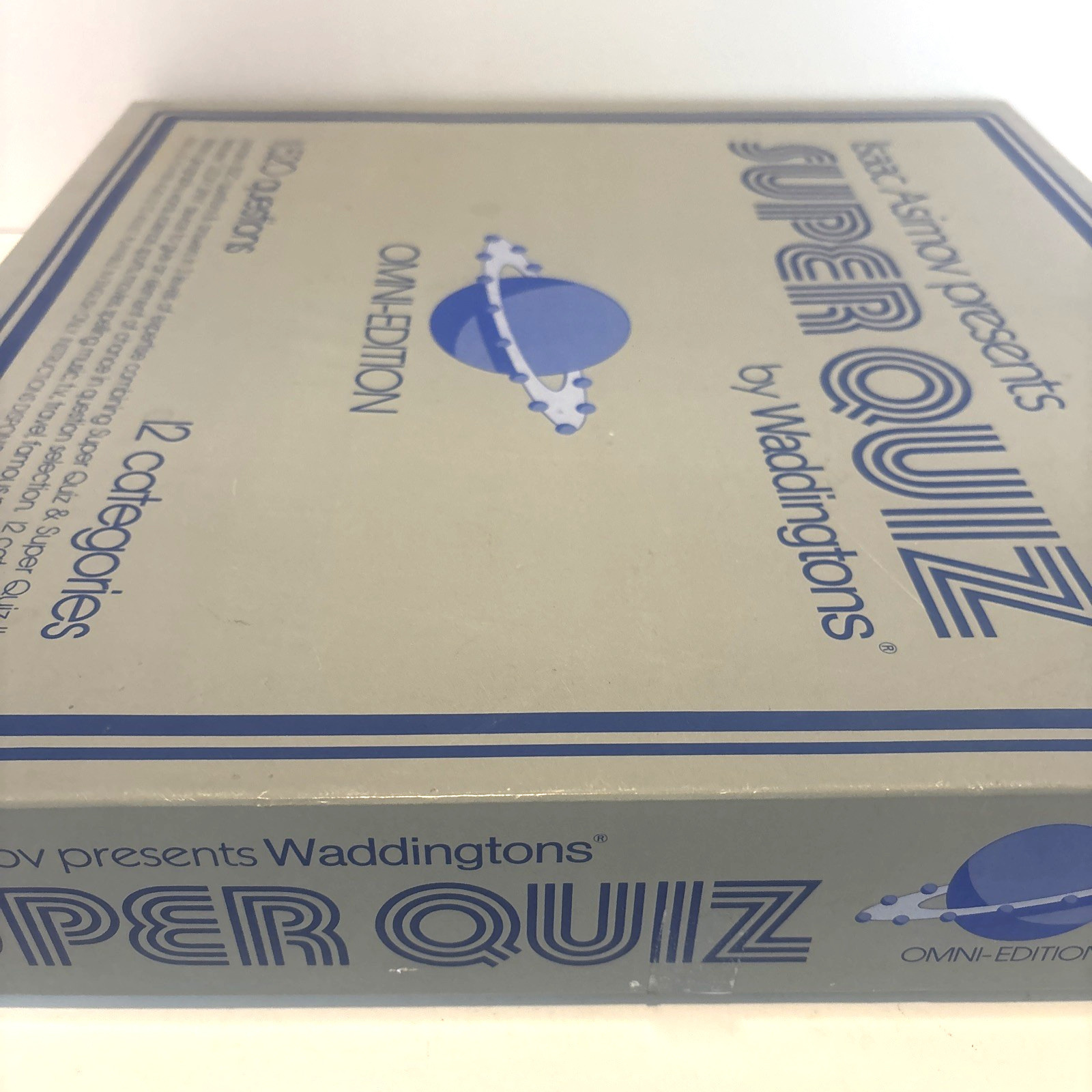 Vintage 80s Super Quiz Board Game Omni Edition 440 Rare Waddingtons COMPLETE