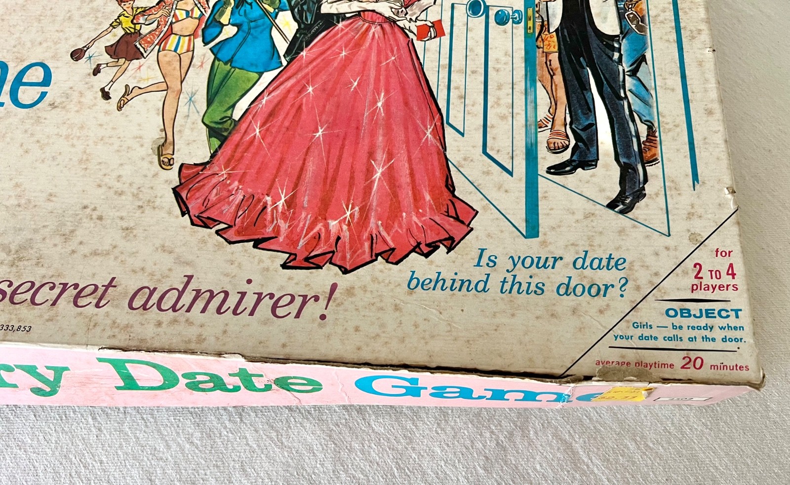 Vintage 1965 Mystery Date Game By Milton Bradley Complete Unused Cards W/Box