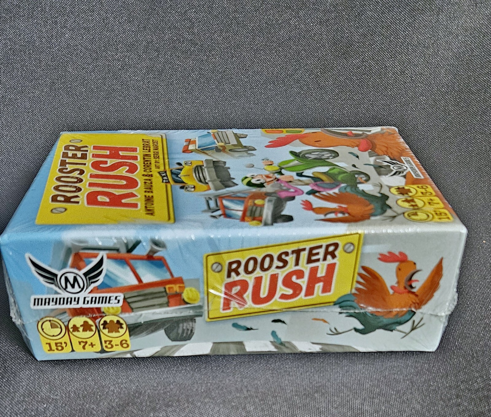 Mayday Games Rooster Rush Kickstarter Card Game 2016 Art Sergi Marcet New Sealed