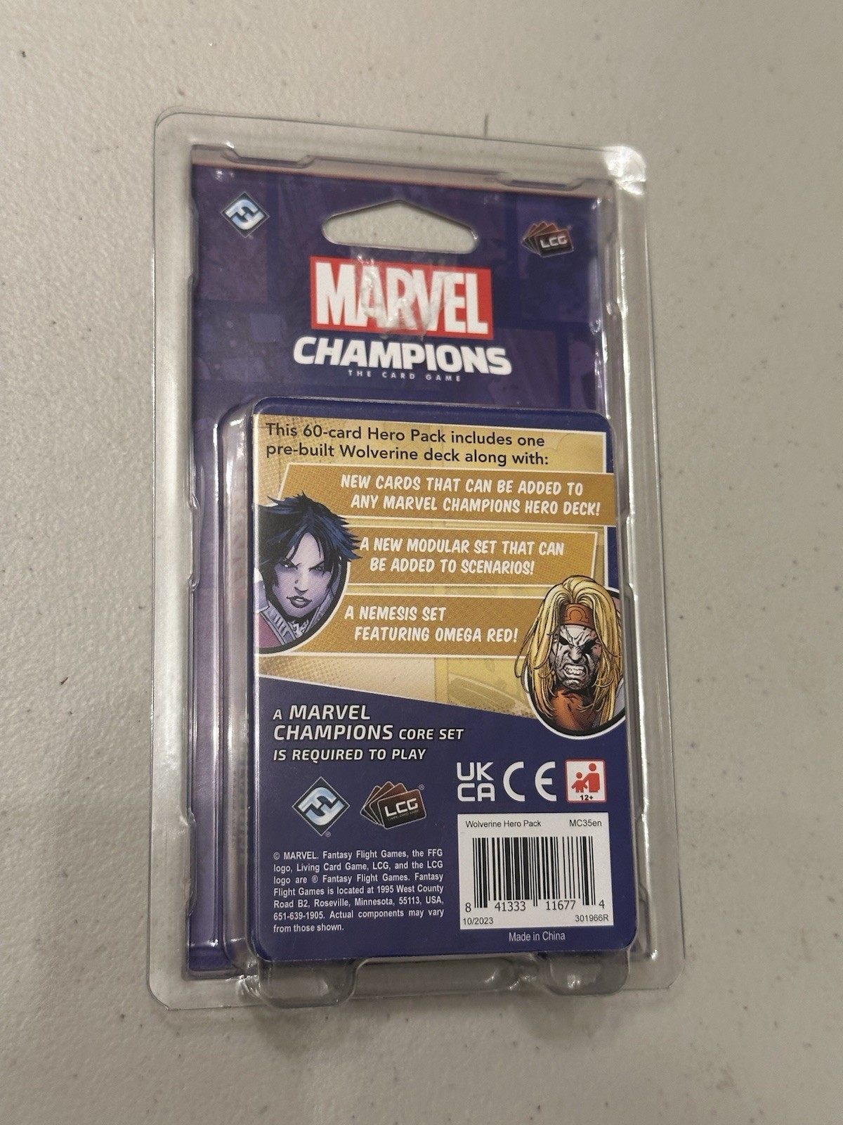 Marvel champions Card Game – Wolverine Hero Pack, OOP, Complete!