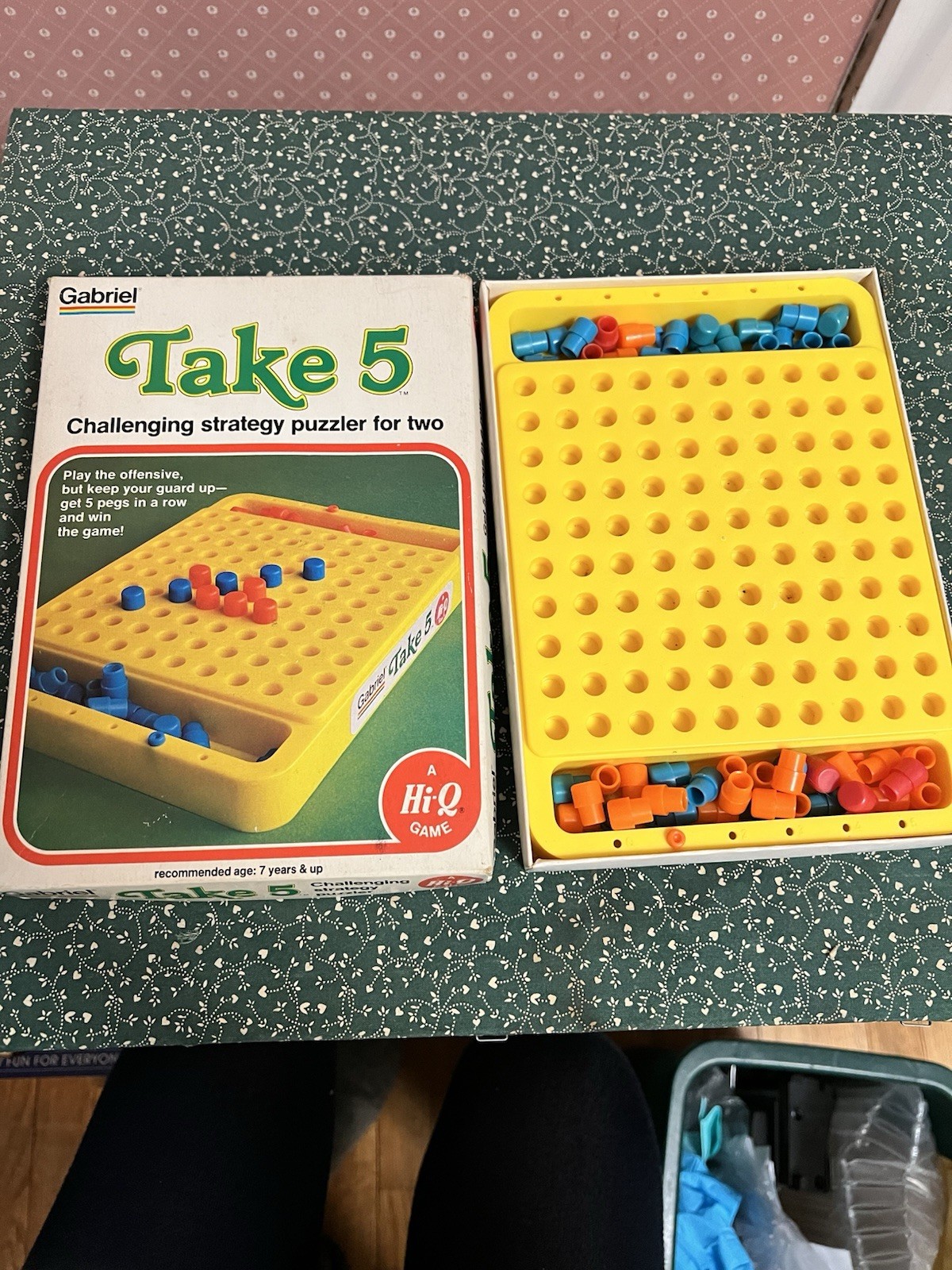 Vintage TAKE 5 1977 Strategy Game Gabriel Hi-Q Complete Game