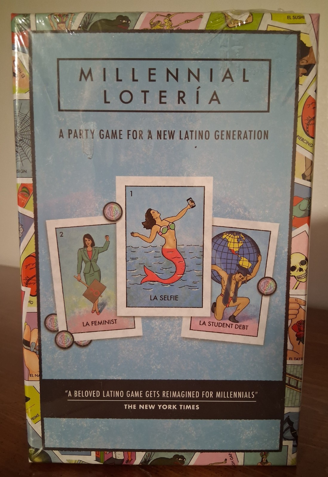 Sealed Millennial Loteria Game Family Fiesta Party for New Latino Generation NEW