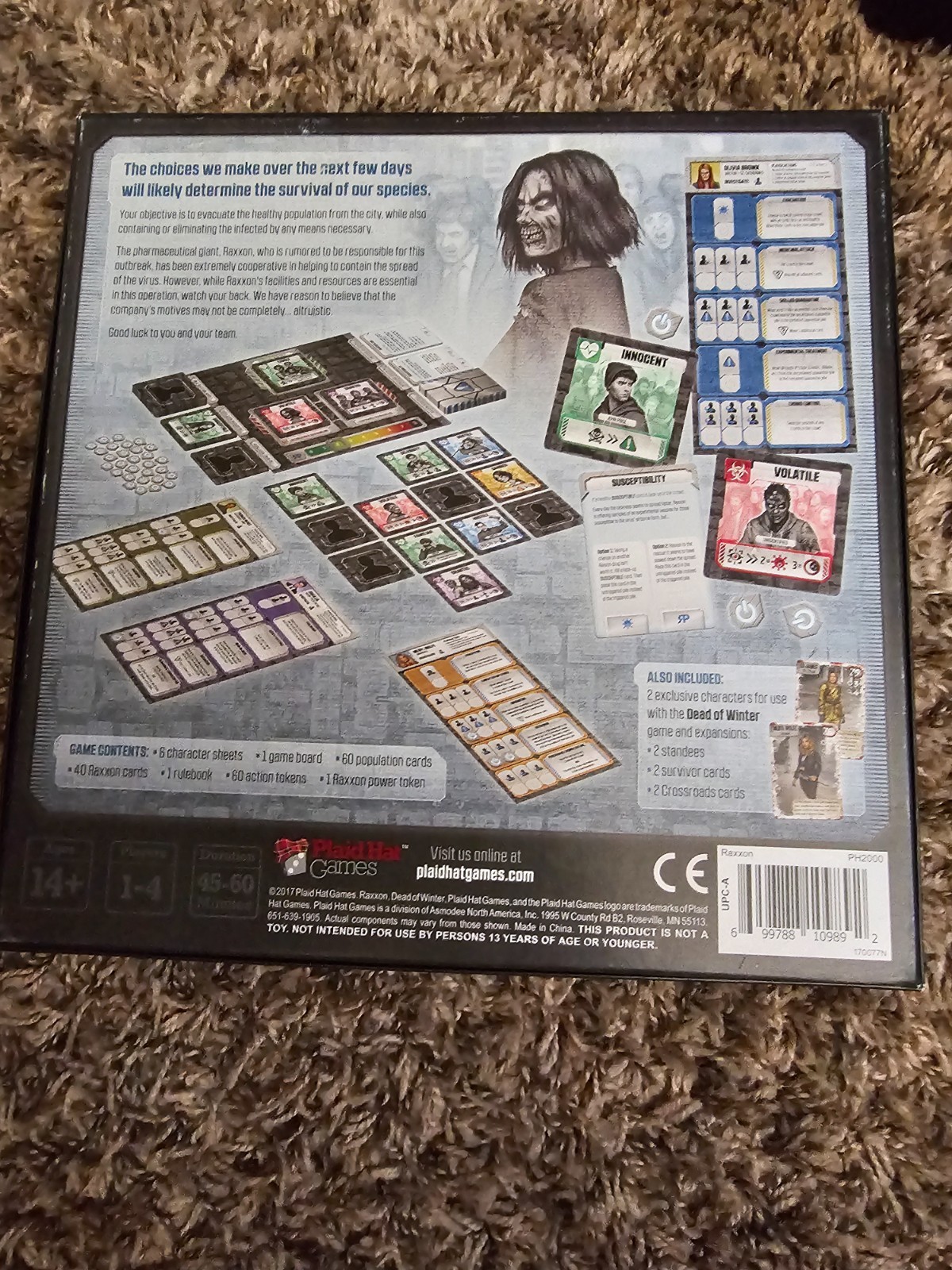 Raxxon Board Game – Set in Dead of Winter by Plaid Hat Games USED (NO PROMOS!)