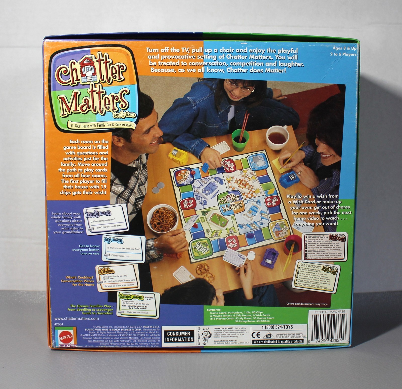 Chatter Matters Family Fun Game for 2 to 6 Players for Ages 8+ Complete- 2000