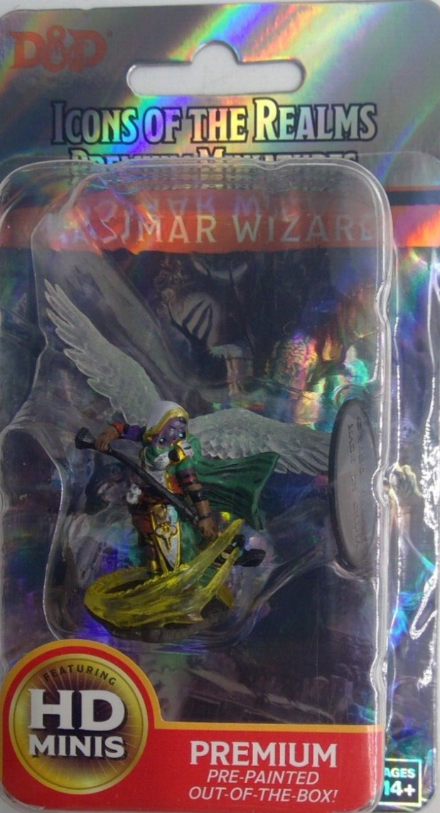 DUNGEONS & DRAGONS ICONS PREMIUM MINIATURES ~ AASIMAR FEMALE WIZARD