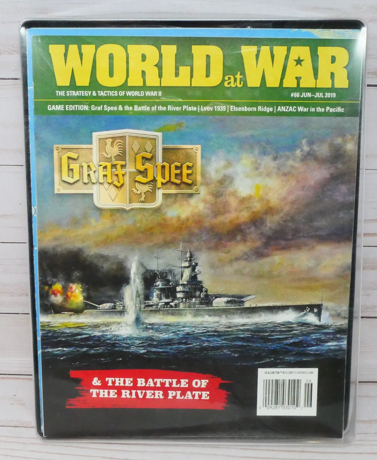 World at War 66, Cruise of the Graf Spee, Solitaire Game, Complete Punched
