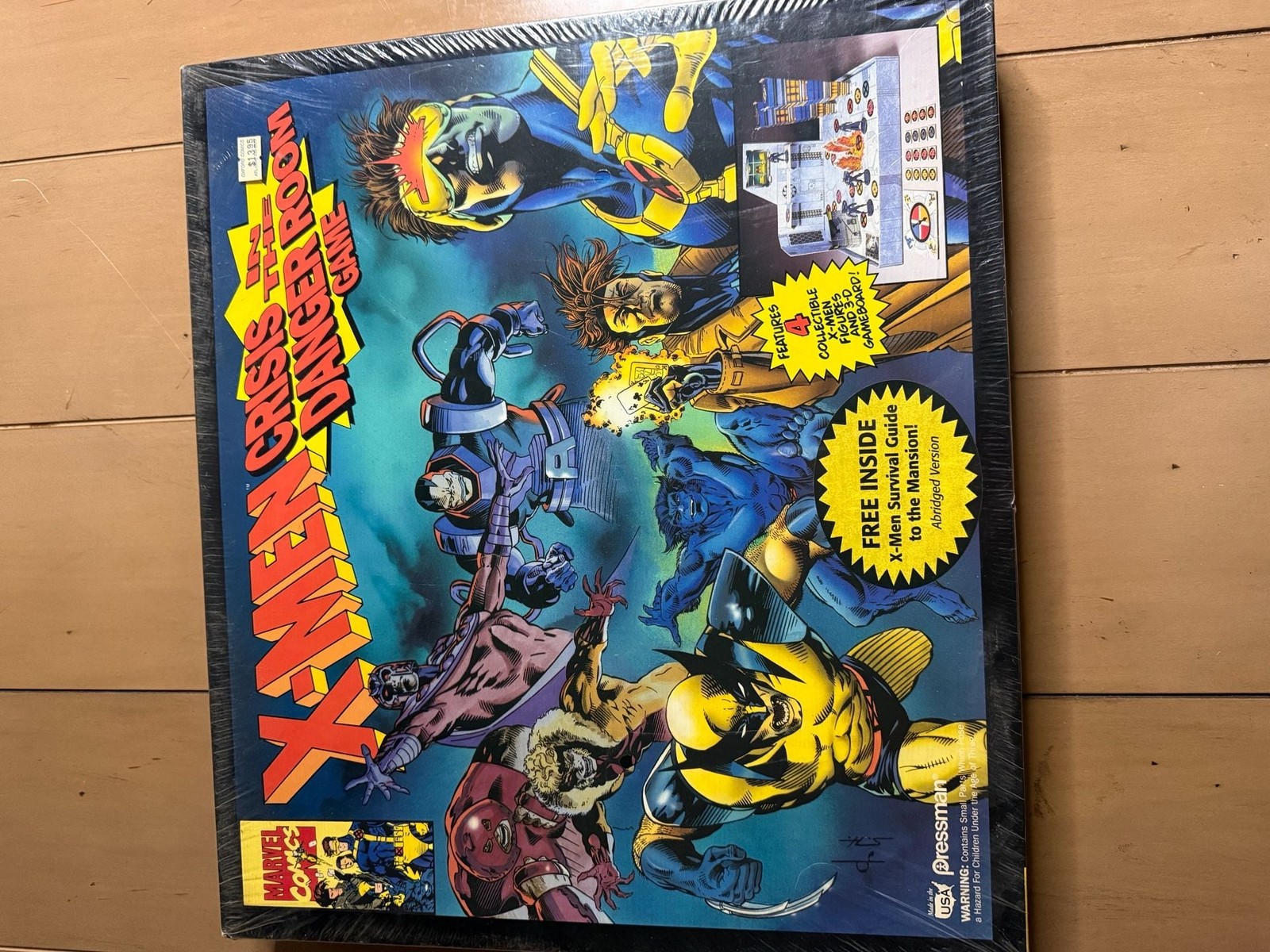 Vintage 1990s Marvel Comics X-Men Crisis in the Danger Room Board Game