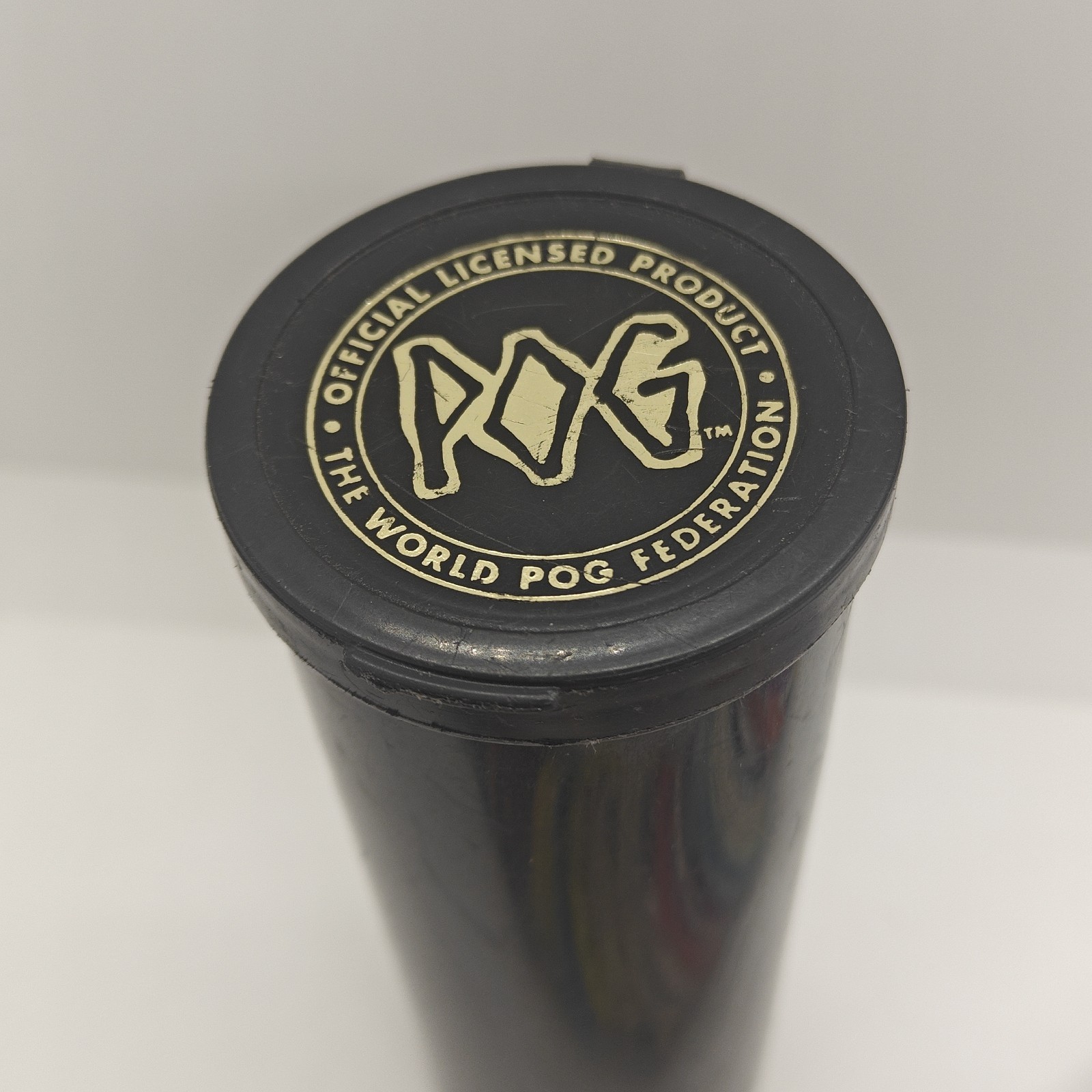 Vintage Official Pog Tube 1990s Retro Pog Game w/ 80+ POG Discs