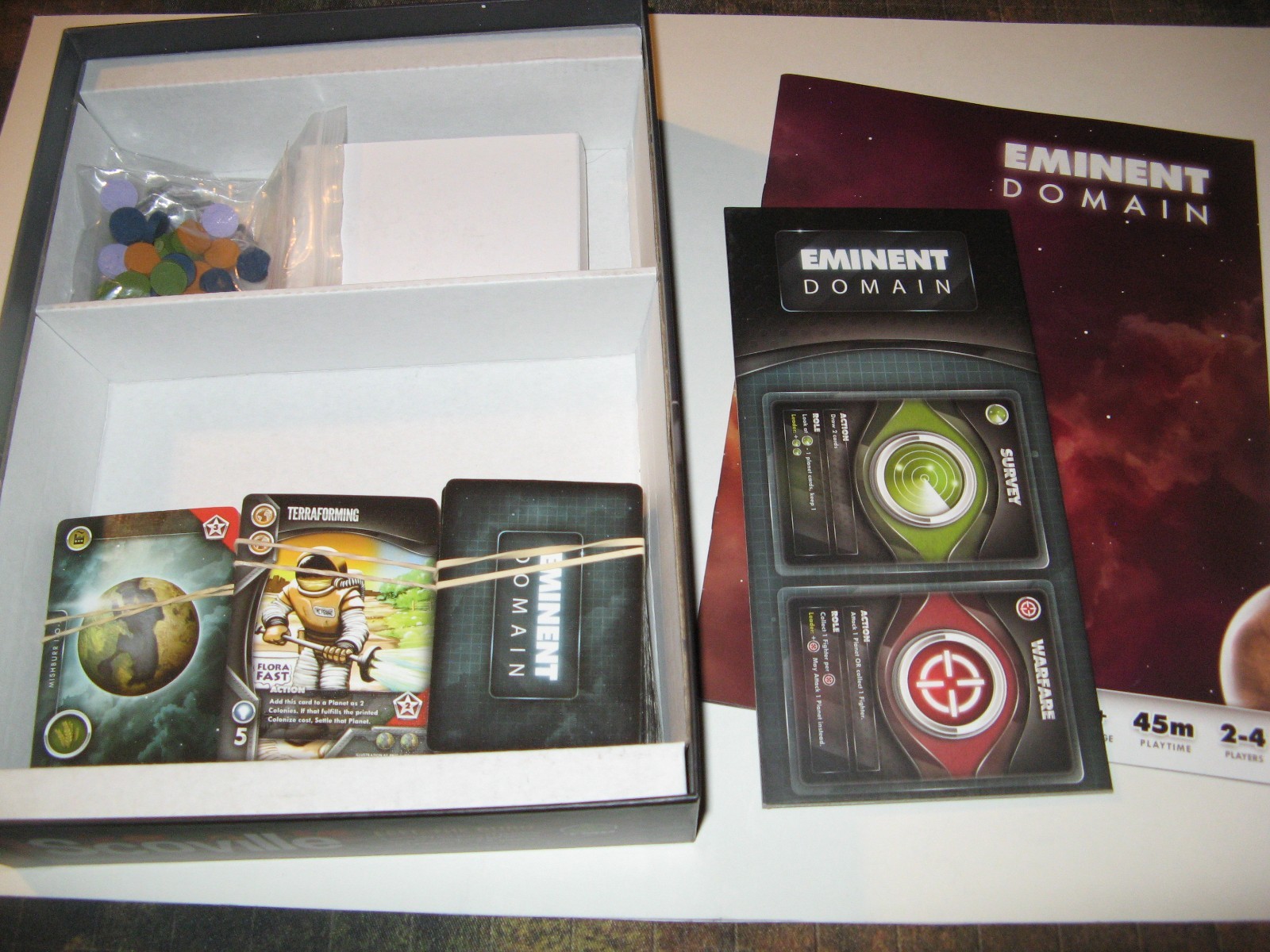 Eminent Domain deck-building strategy card game Tasty Minstrel Games TMG