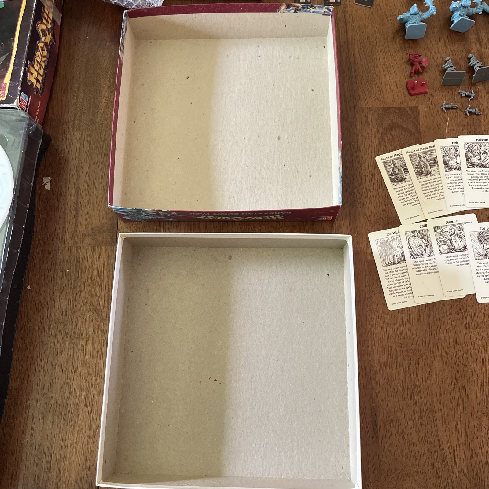 1992 Milton Bradley HeroQuest Barbarian Quest Pack, Near Complete W/Box + Extras