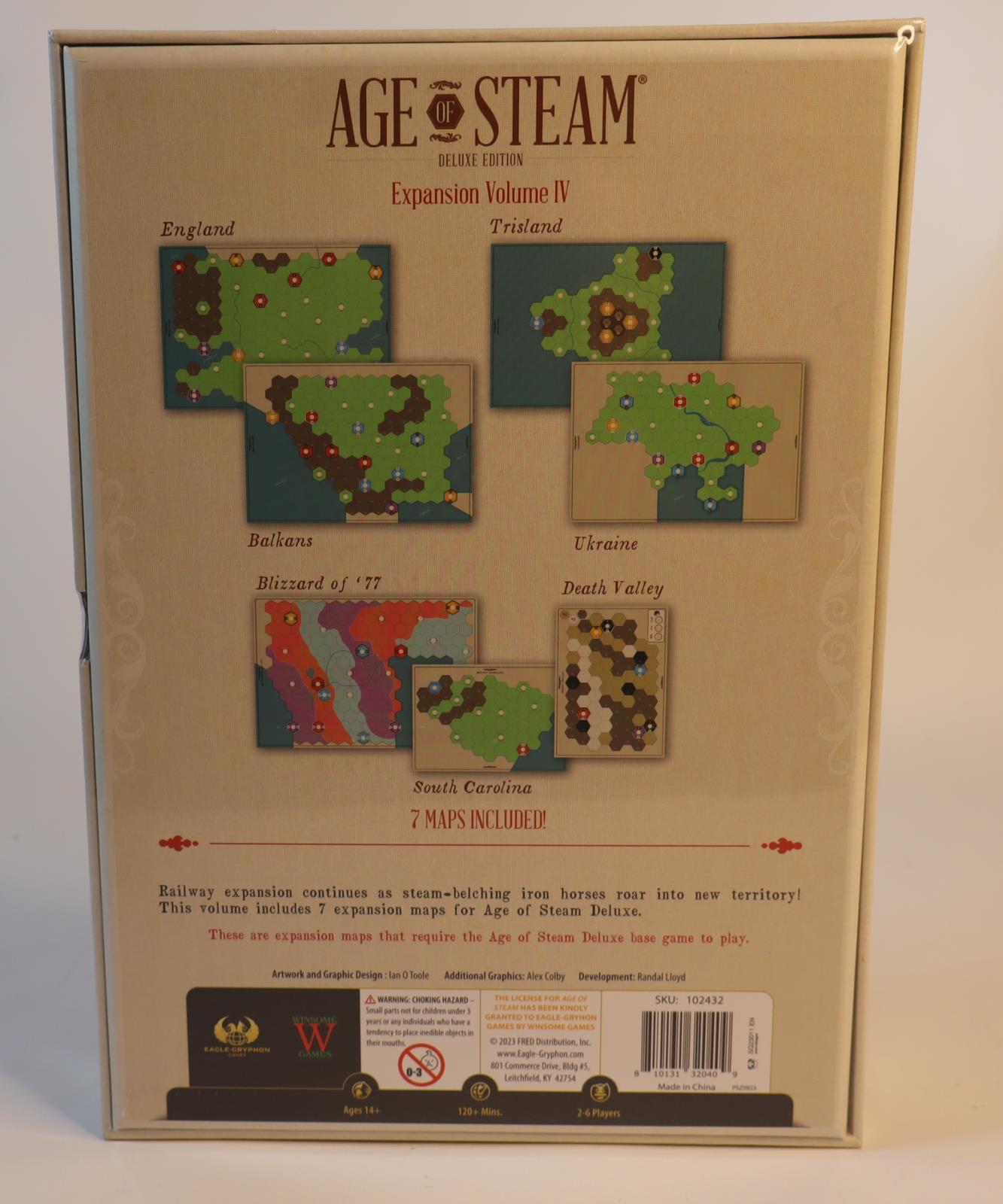 Age of Steam Deluxe (2019) + Lots of Add-Ons by Eagle Gryphon Games SEALED