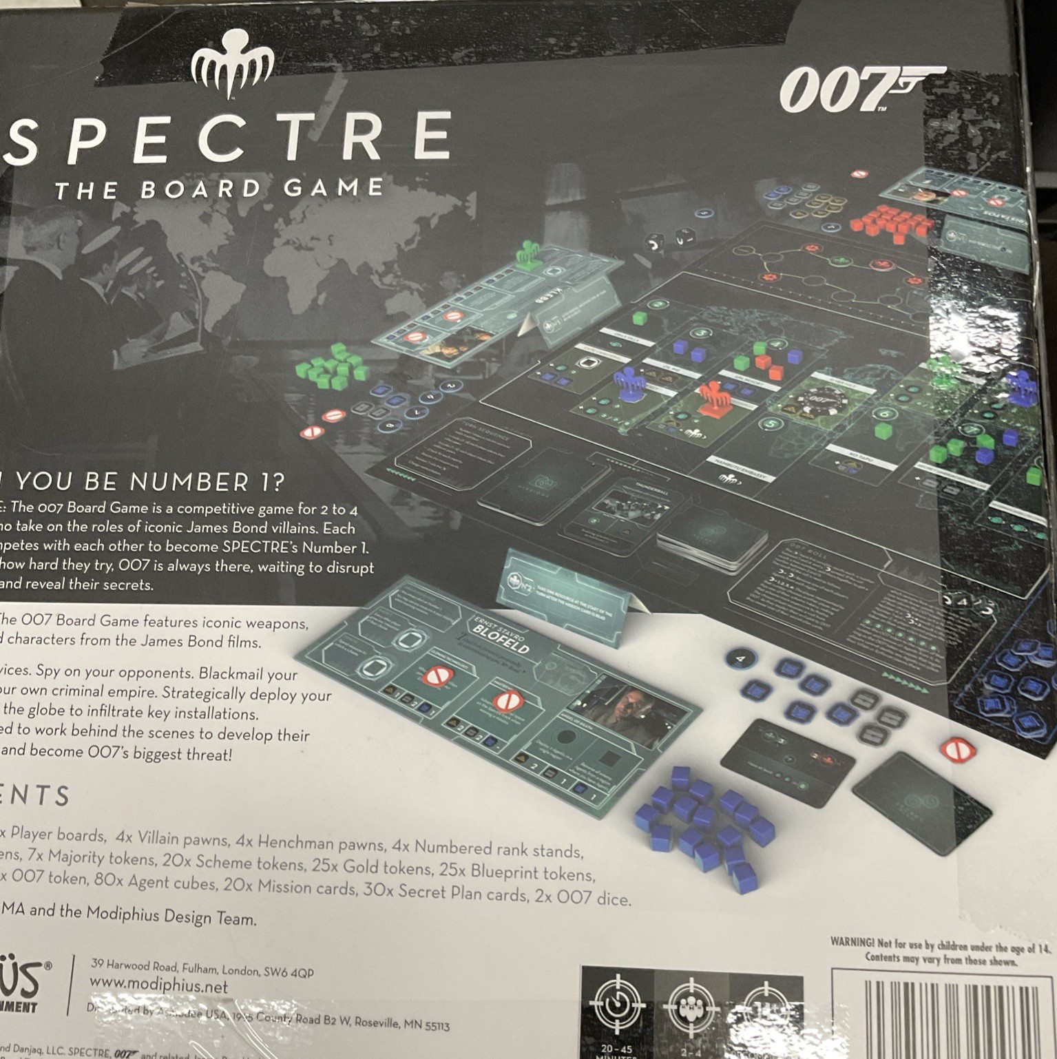 ⚡️SPECTRE: The 007 Board Game James Bond Modiphius