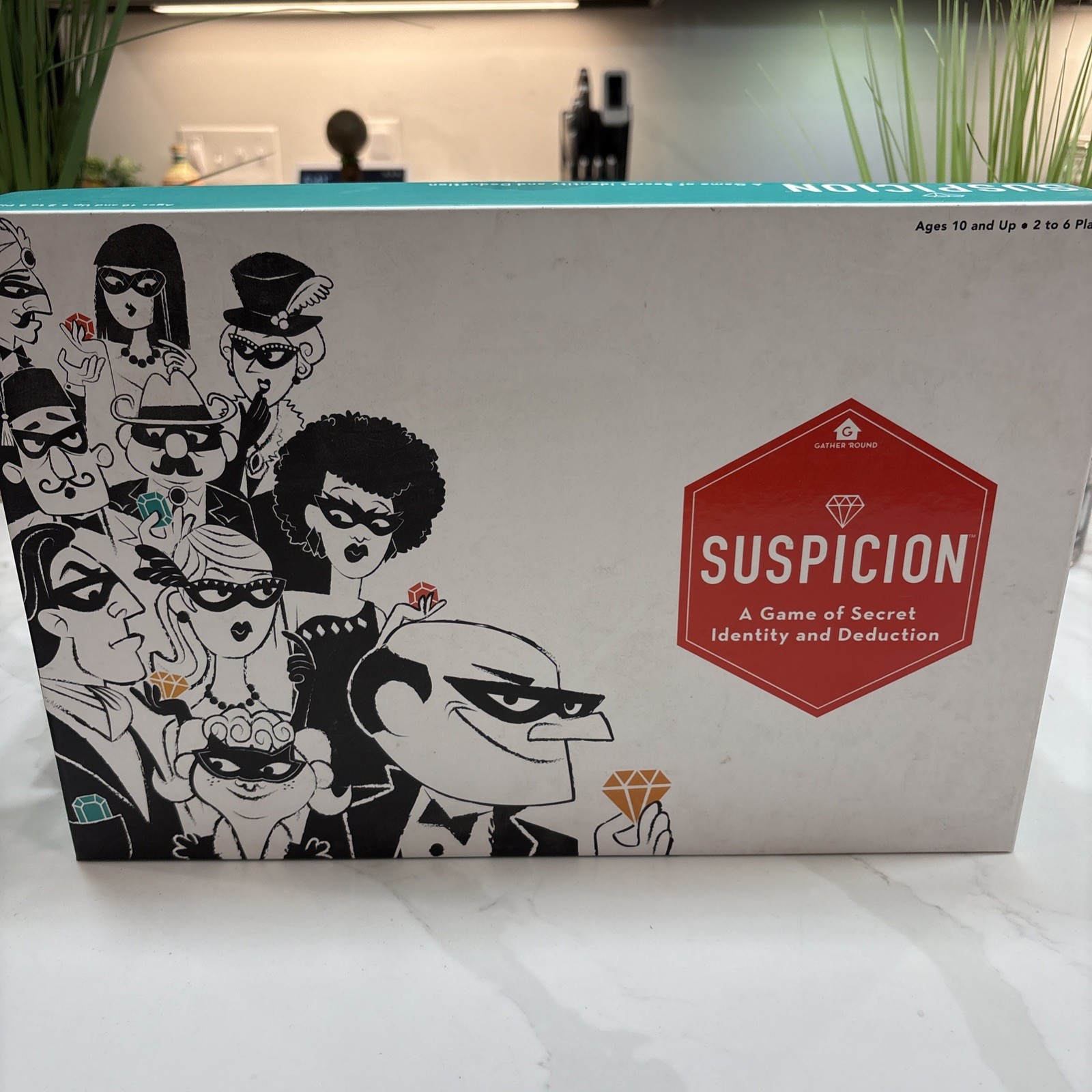 Suspicion- A Game of Secret Identity & Deduction Wonder Forge 10+ 2 to 6 player