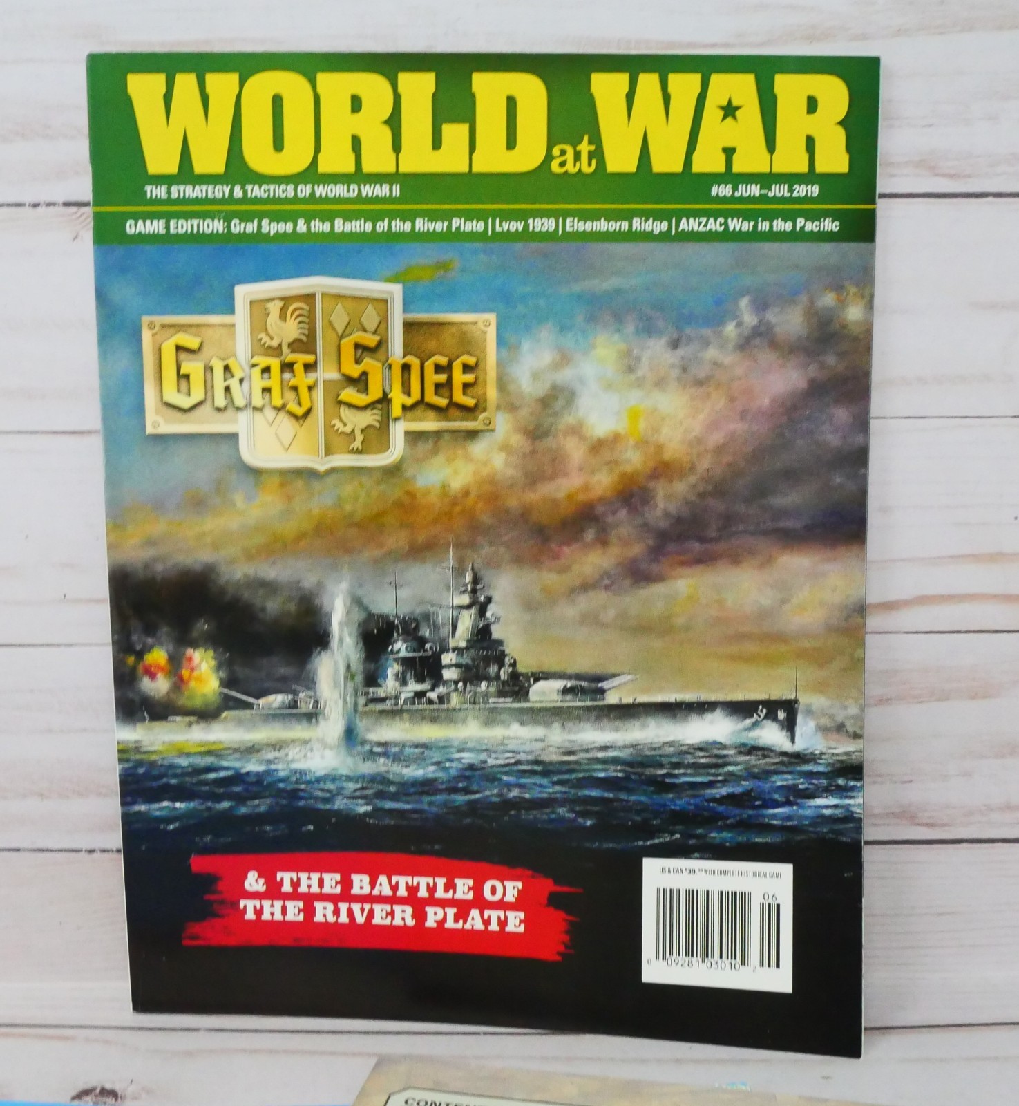 World at War 66, Cruise of the Graf Spee, Solitaire Game, Complete Punched