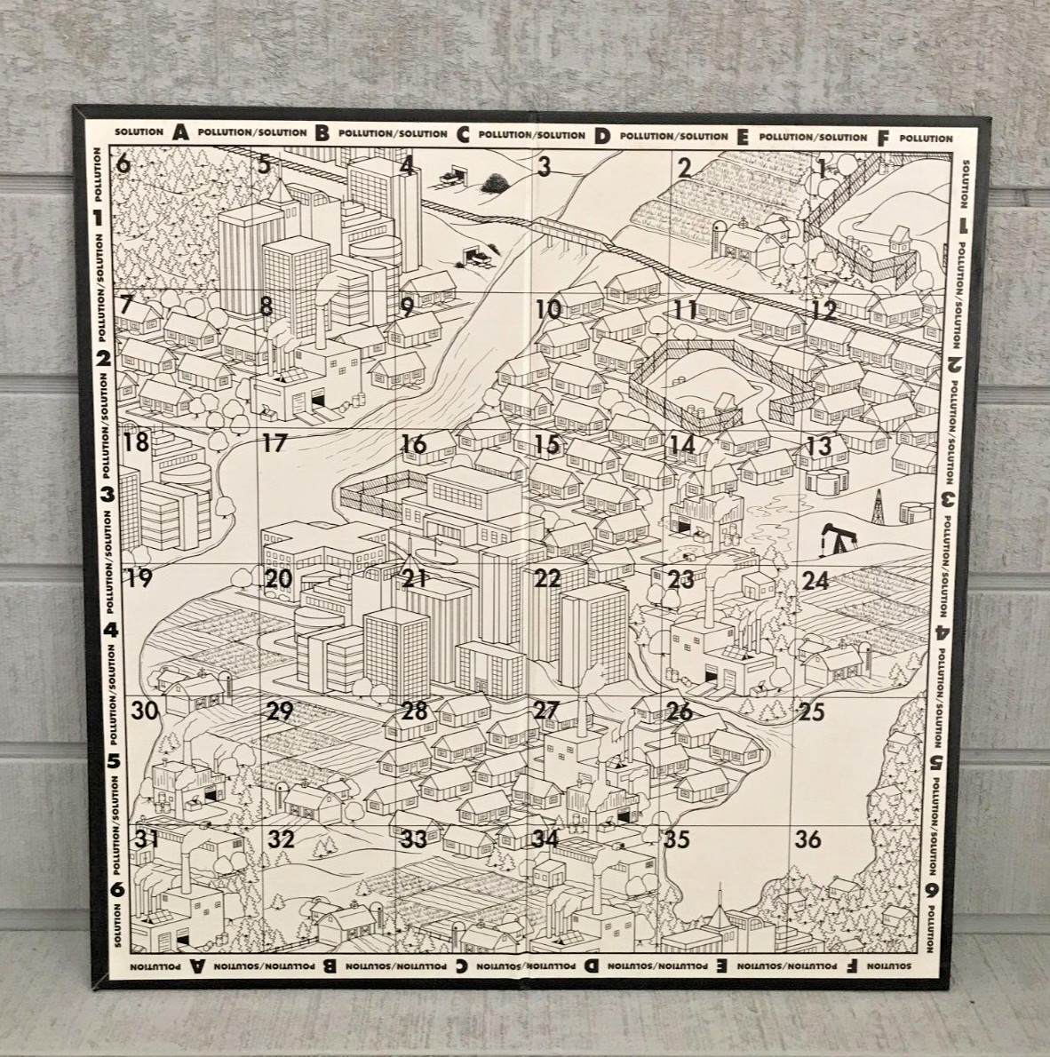Vintage 1989 Aristoplay Ltd. POLLUTION SOLUTION Board Game ~ Complete