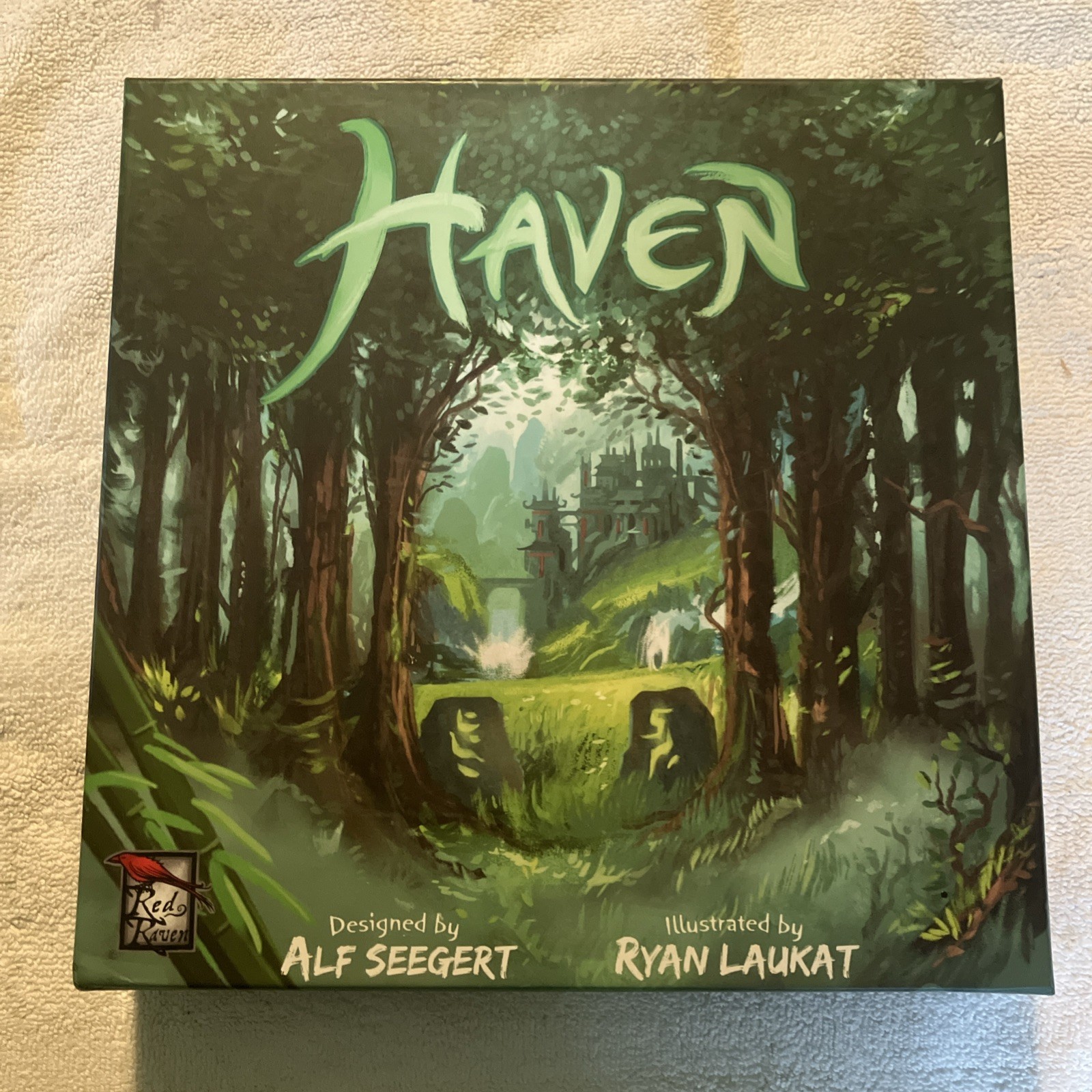 Haven Board Game Red Raven Games Alf Seegert Ryan Laukat Fantasy COMPLETE