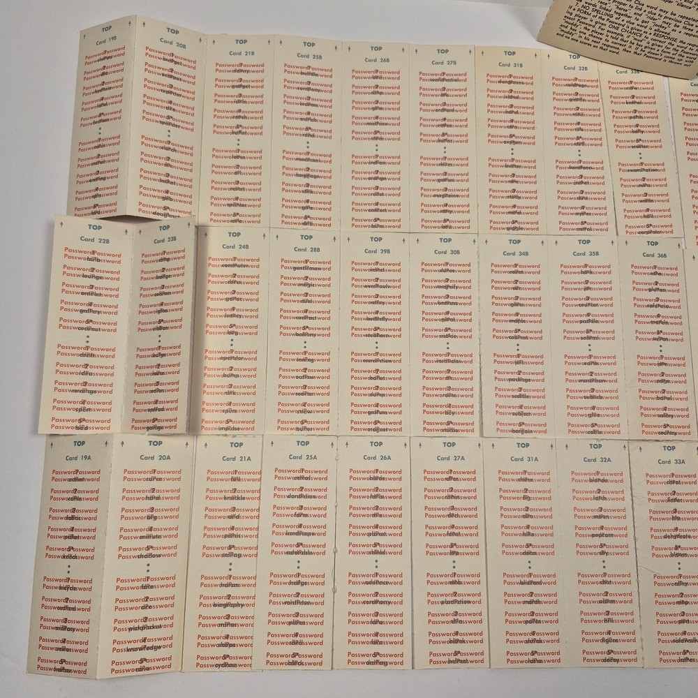 Vintage 1970s Milton Bradley Password Volume Ten Word Association Game MB 4260