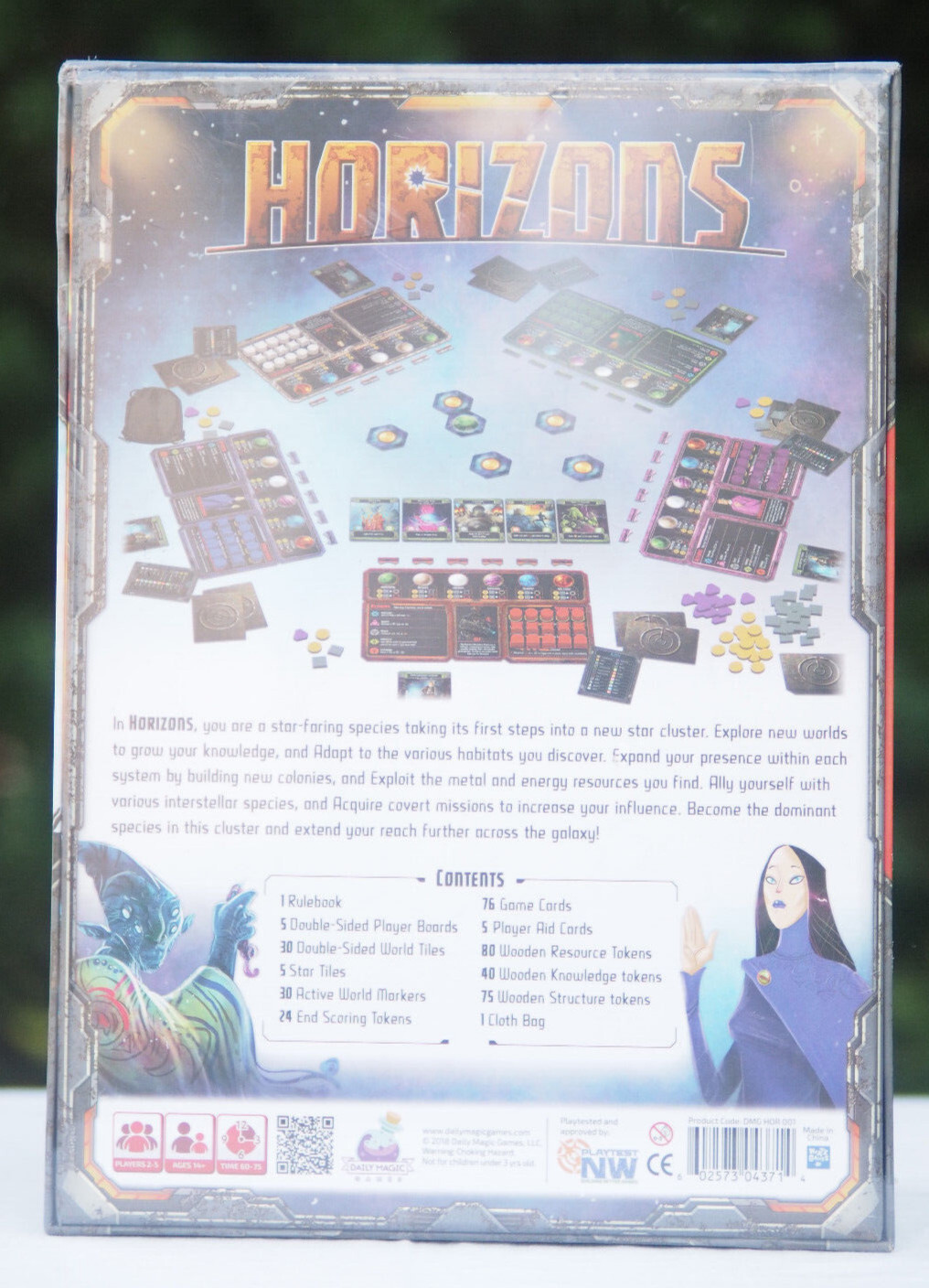 Horizons Board Game, Daily Magic Games, Ages 14+, 2-5 Players, Sci-Fi, Space