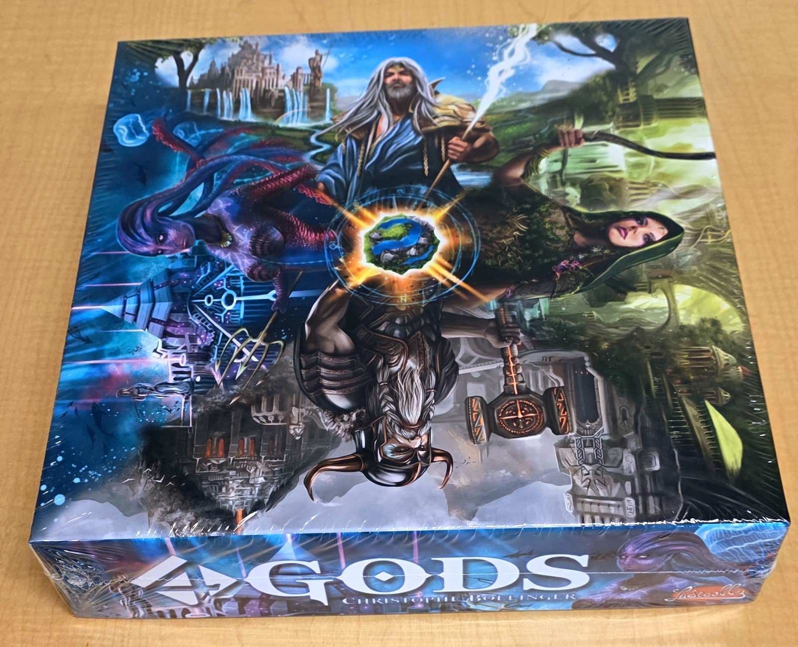 4 Gods Board Game by Christophe Boelinger Ludically, New and Sealed