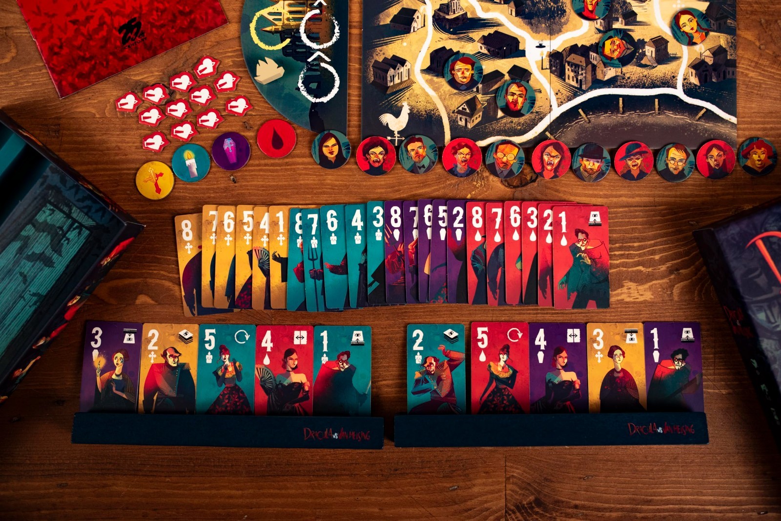 Intense 2-Player Strategy Duel Card Game – Dracula vs Van Helsing, Gothic Horror