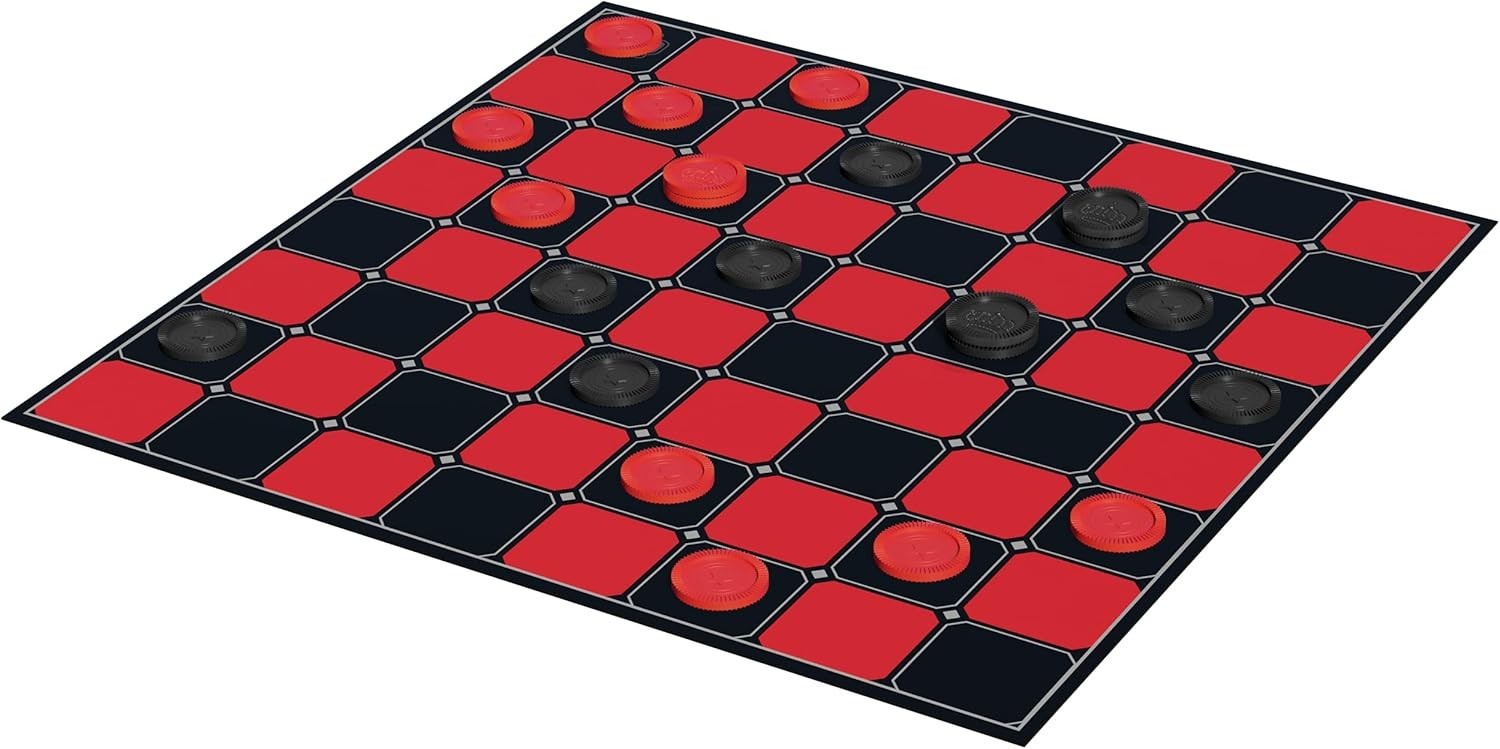 NEW Classic Checkers Board Game Family Strategy Game Ages 6+ CLEARANCE