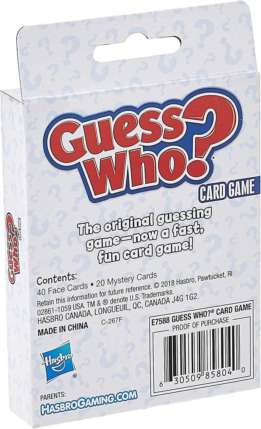 Guess Who? Card Game for Kids Ages 5 and Up, 2 Player Guessing Game