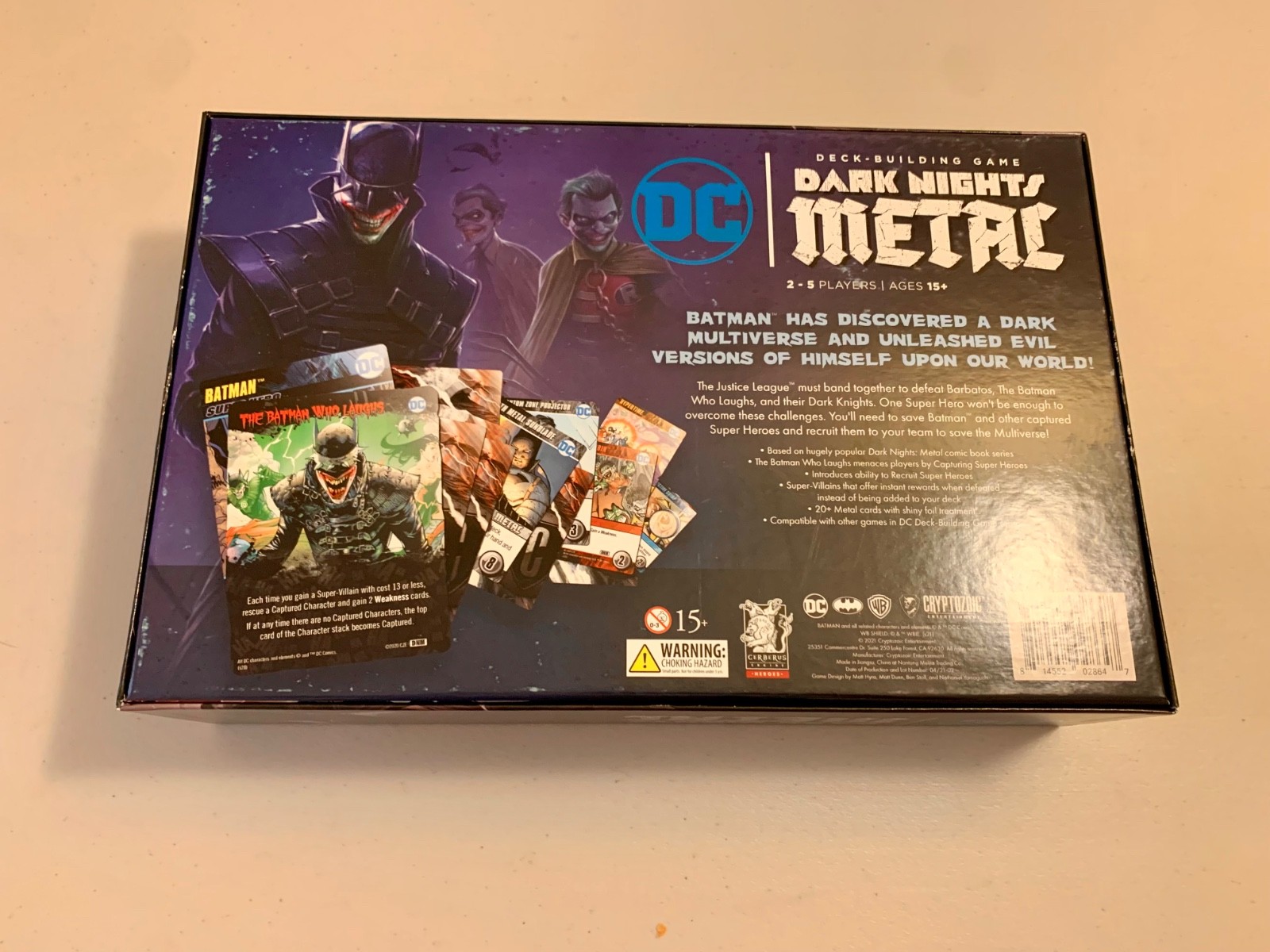 DC Dark Nights Metal Deck-Building Game Cryptozoic – Complete