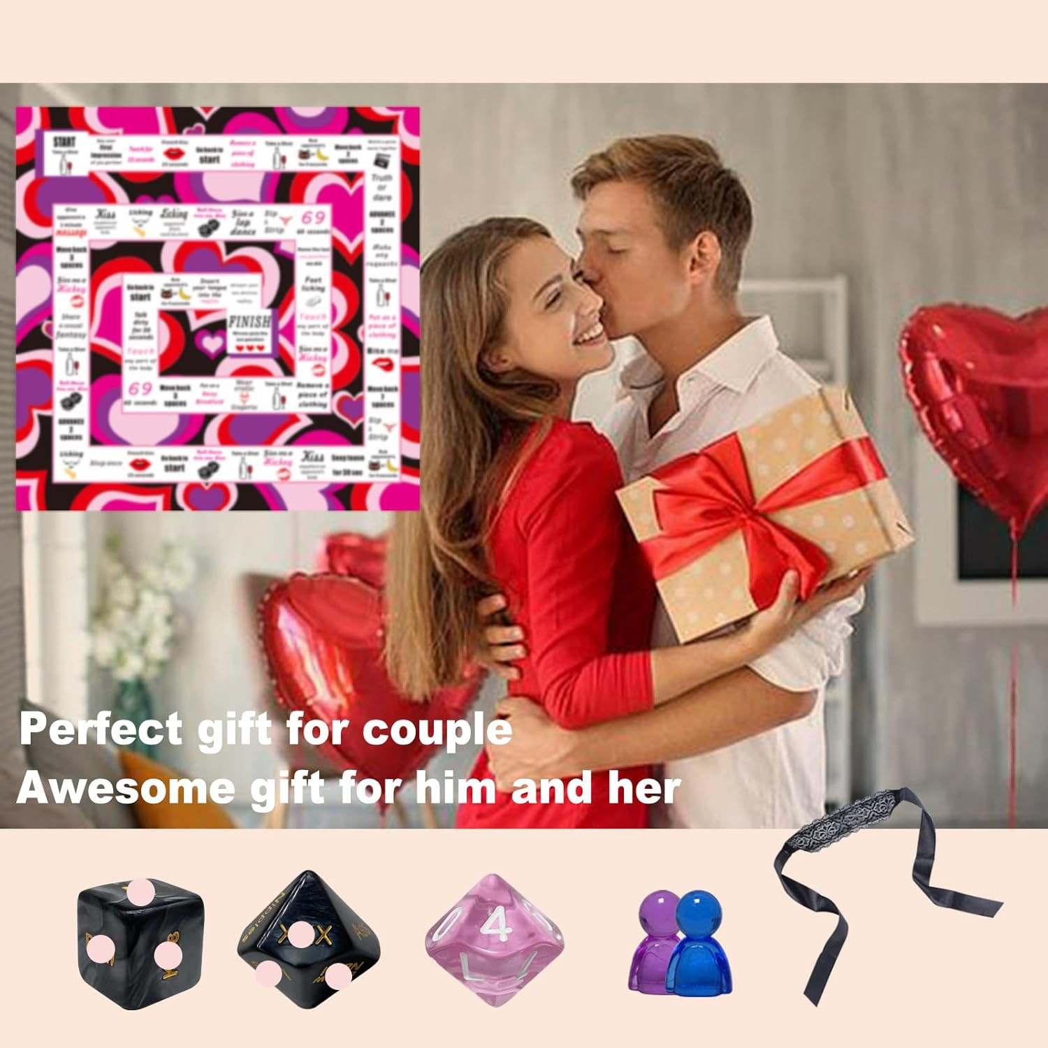 Couple Board Game for Date Night – Romantic Couple Games for Date Night Sexy Boa