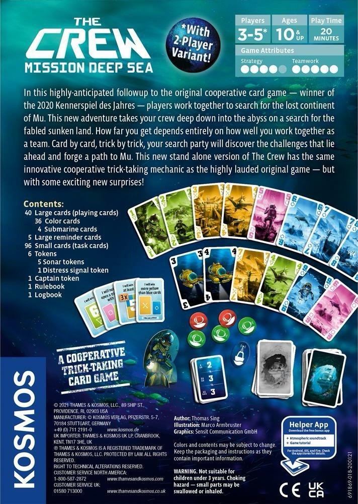 The Crew: Mission Deep Sea – A Co-op Trick-Taking Card Game – Factory Sealed!