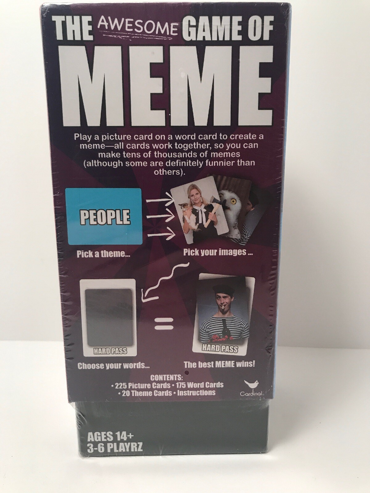 The Awesome Game of Meme Cards NEW Sealed Box Ages 14+ 3-6 Players