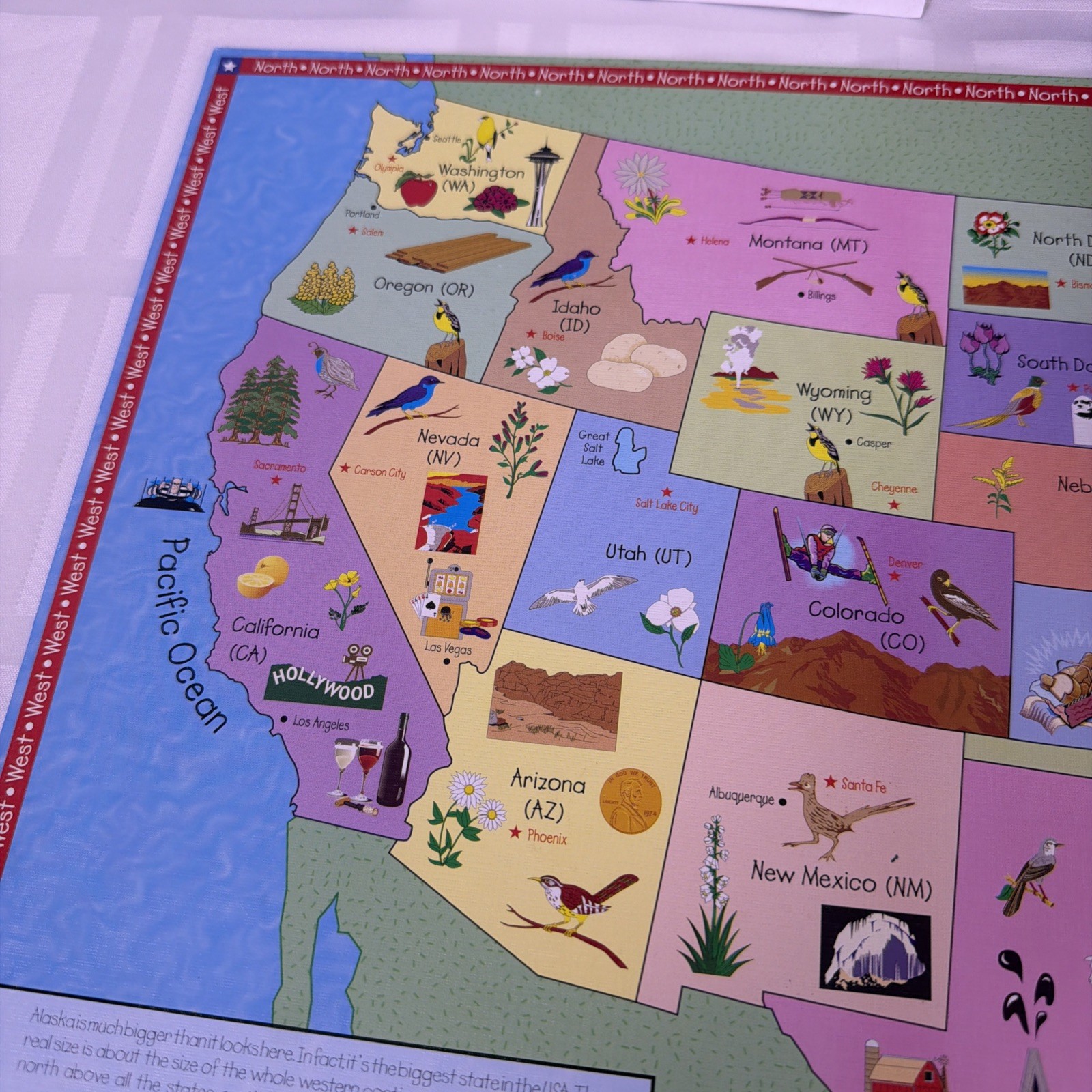 Great States Board Game International Plaything 1999 Geography Complete Vintage