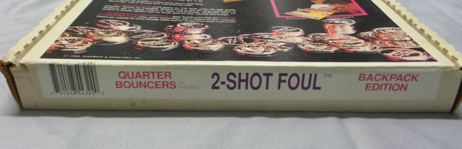 2-Shot Foul Quarter Bouncers coin game Basketball half-court MANCAVE-USED (READ)
