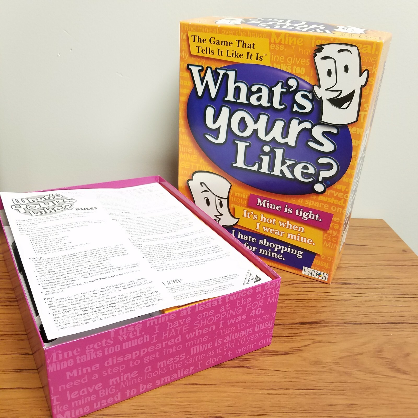 Card Game WHAT’S YOURS LIKE? The Game that tells it like it is Age 12+