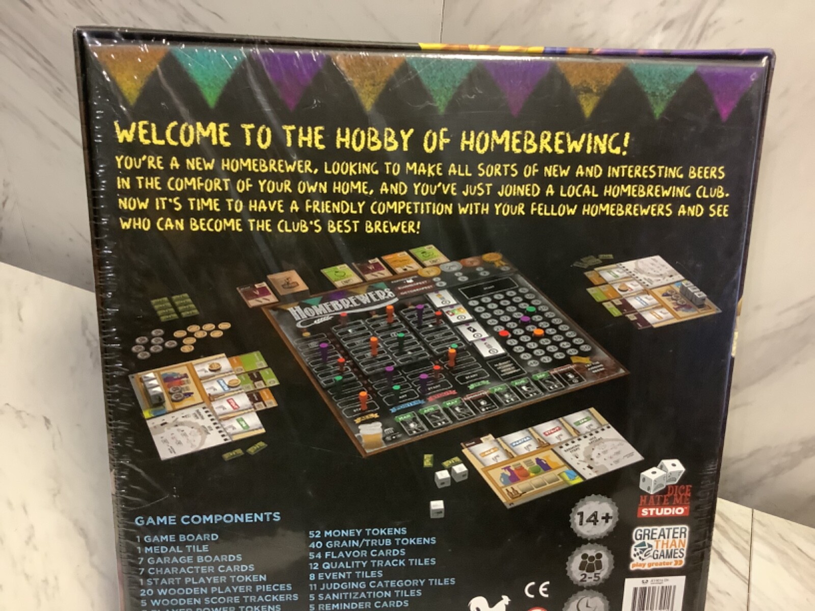 HOMEBREWERS Board Game BRAND NEW Greater Than Games DICE HATE ME STUDIO