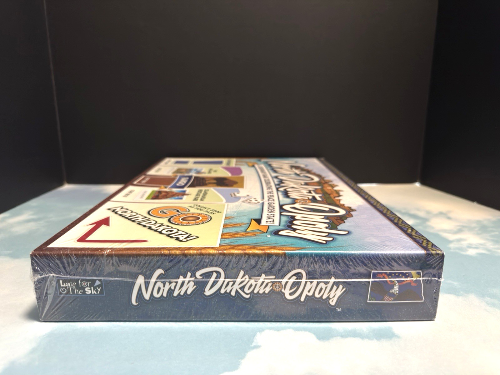 North Dakota-Opoly Monopoly style board Game Celebrating Peace Garden State NEW