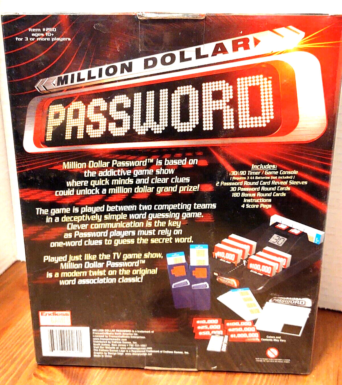 Million Dollar Password Card Game, Family Game, age 10+, 3+ players, New