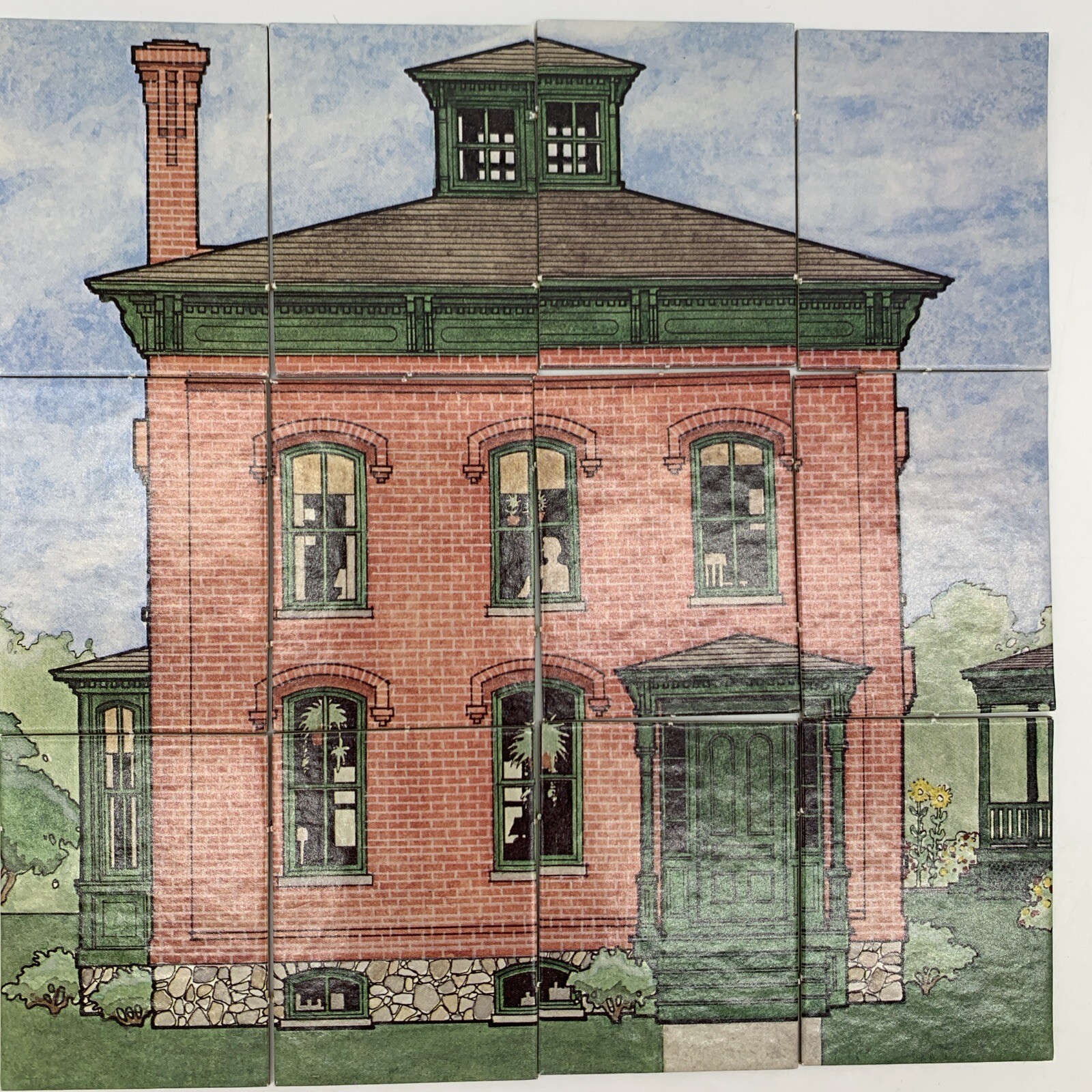 Aristoplay Good Old Houses Puzzle Game Historic American Architecture Styles VTG
